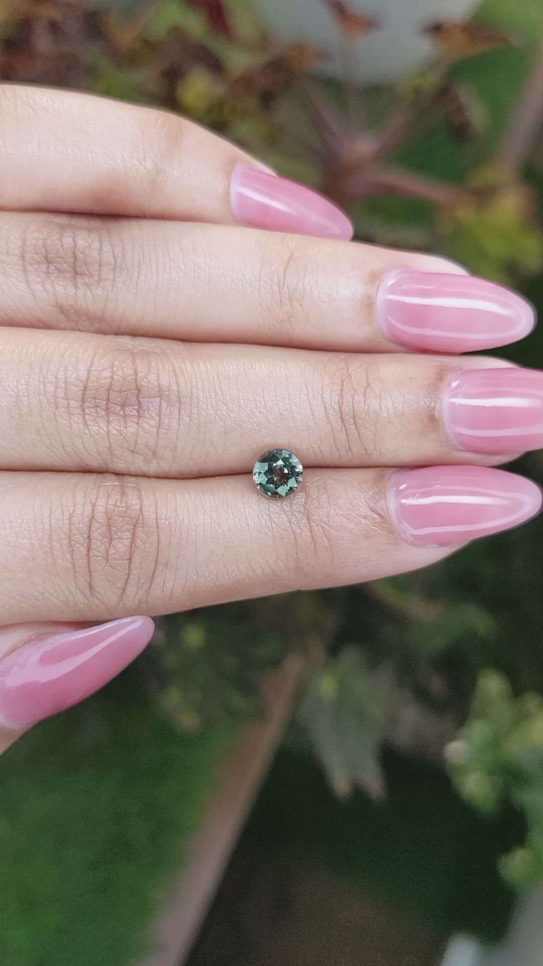 1.00 Ct. Green Sapphire from Madagascar Size Video