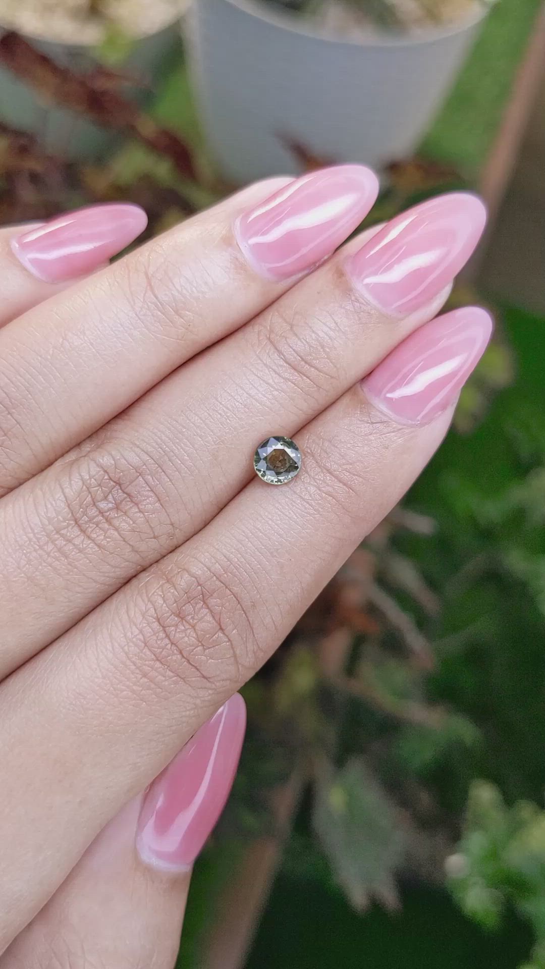 0.82 Ct. Yellowish Green Sapphire from Madagascar Size Video