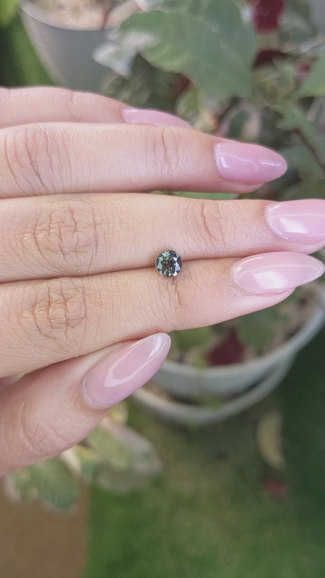 0.81 Ct. Green Sapphire from Madagascar Size Video