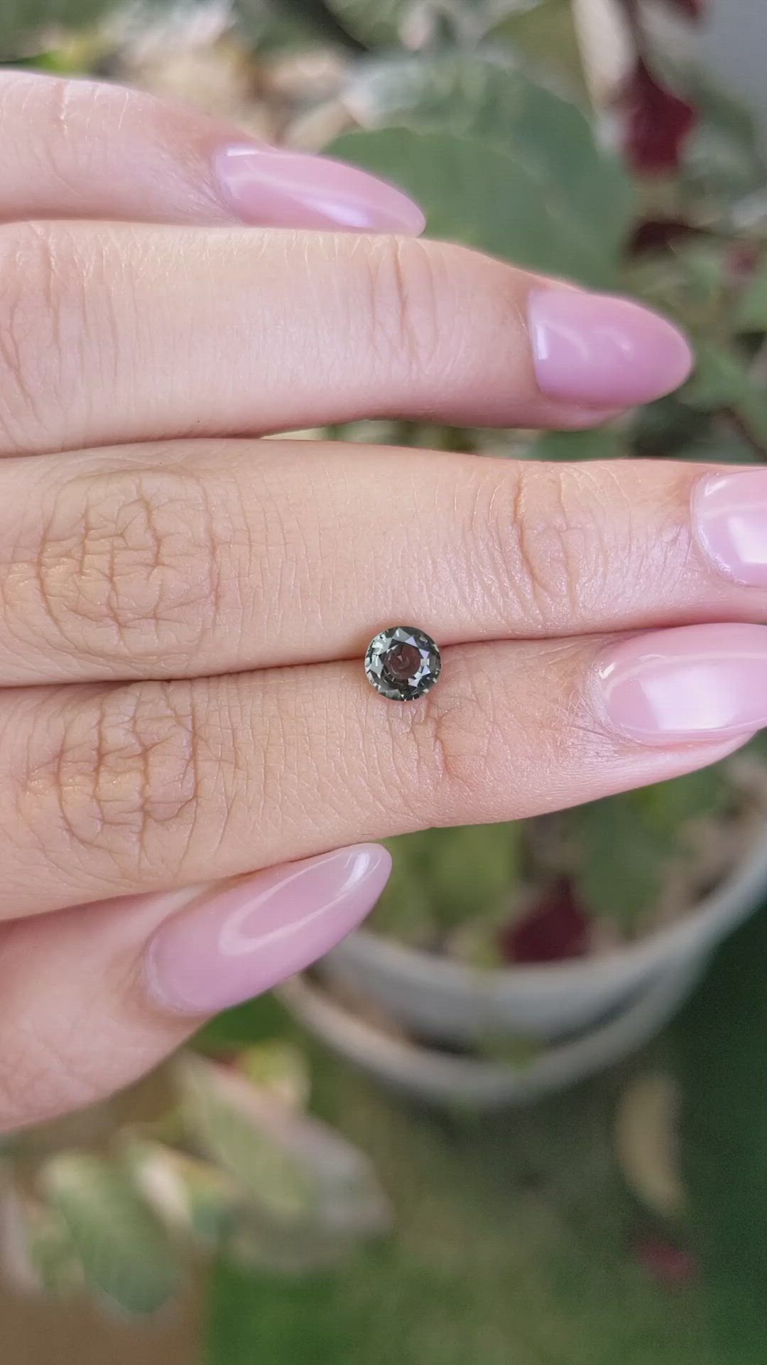 0.76 Ct. Green Sapphire from Madagascar Size Video