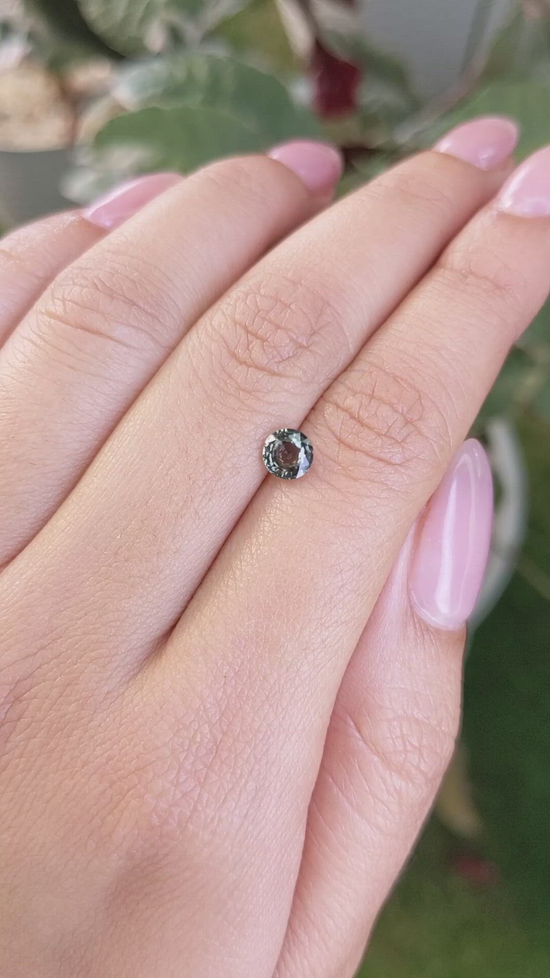 0.76 Ct. Green Sapphire from Madagascar Size Video