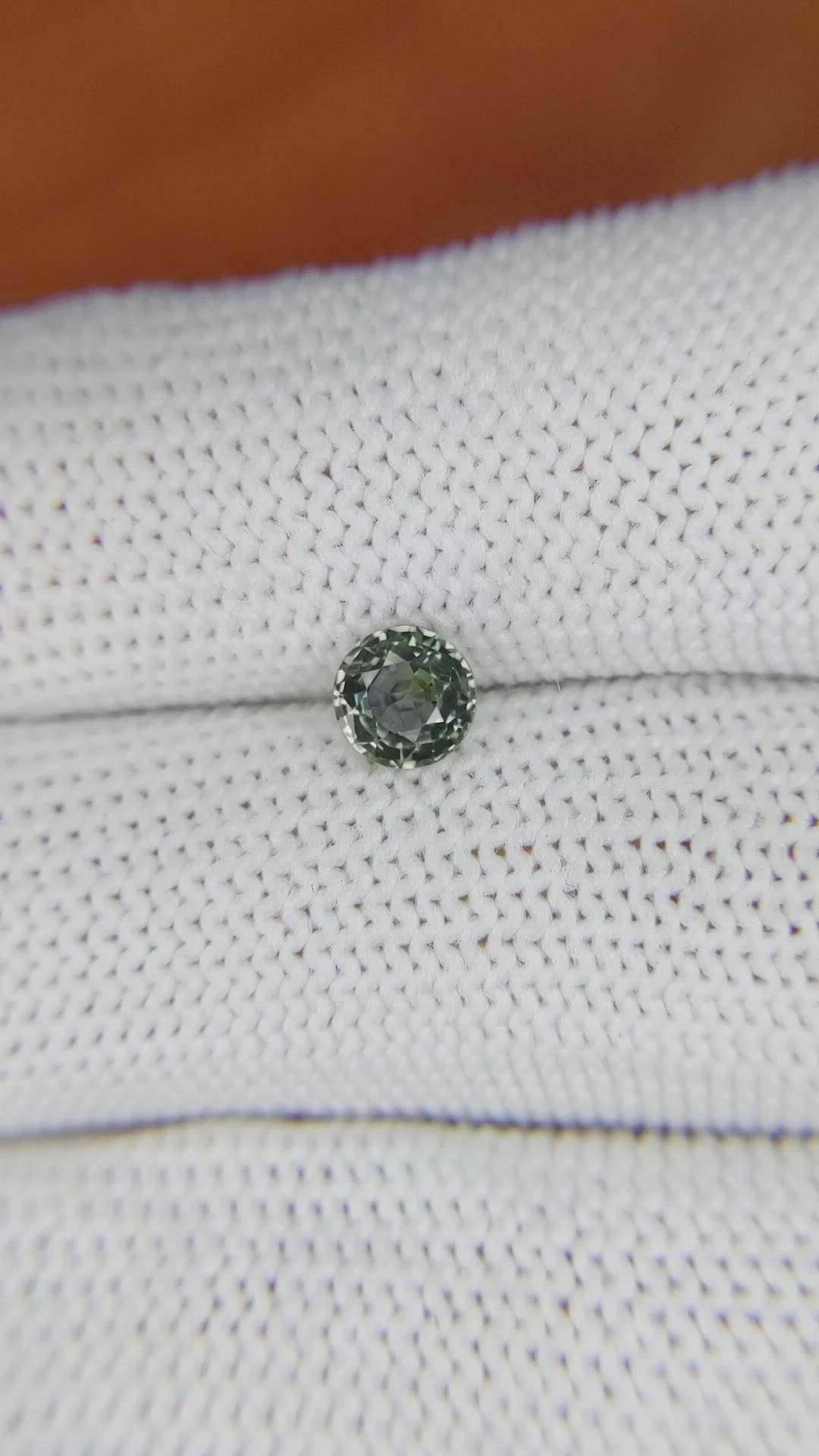 0.84 Ct. Green Sapphire from Madagascar Size Video