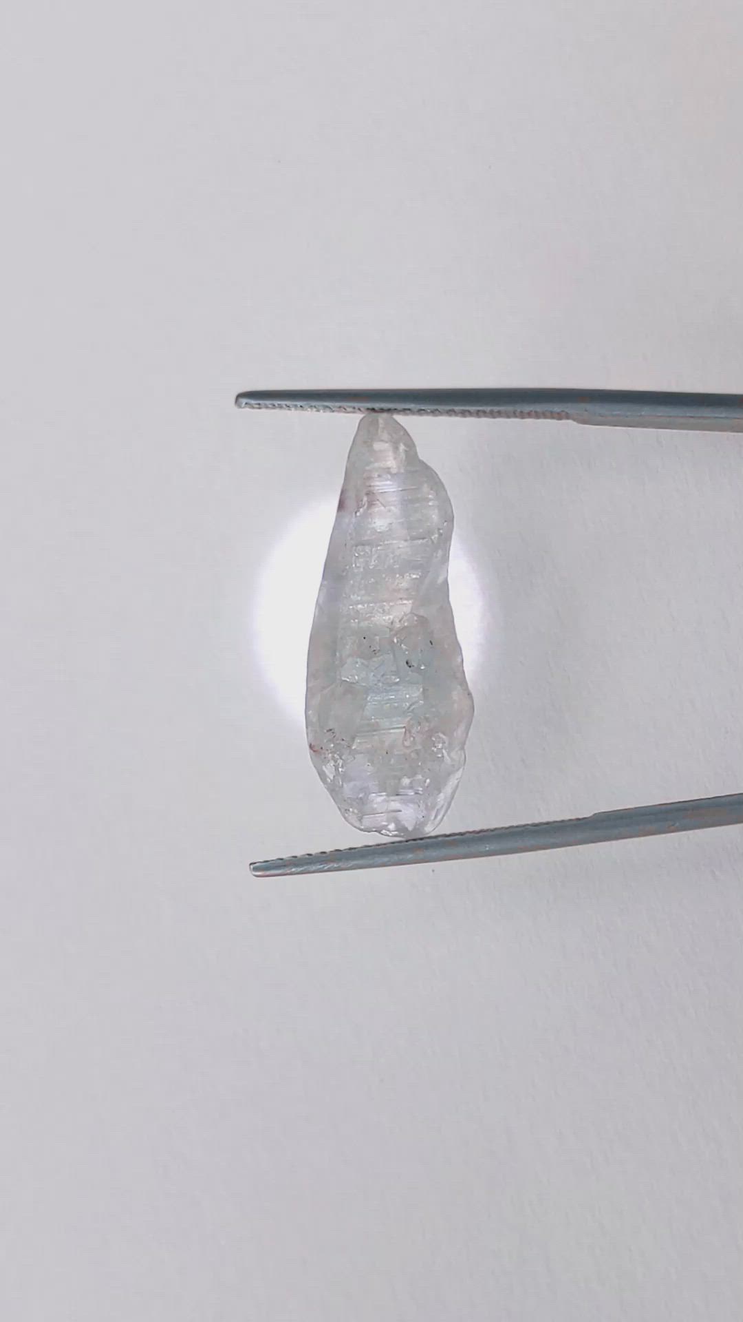 15.33 Ct. Blue Sapphire Crystal from Ceylon (Sri Lanka) Size Video