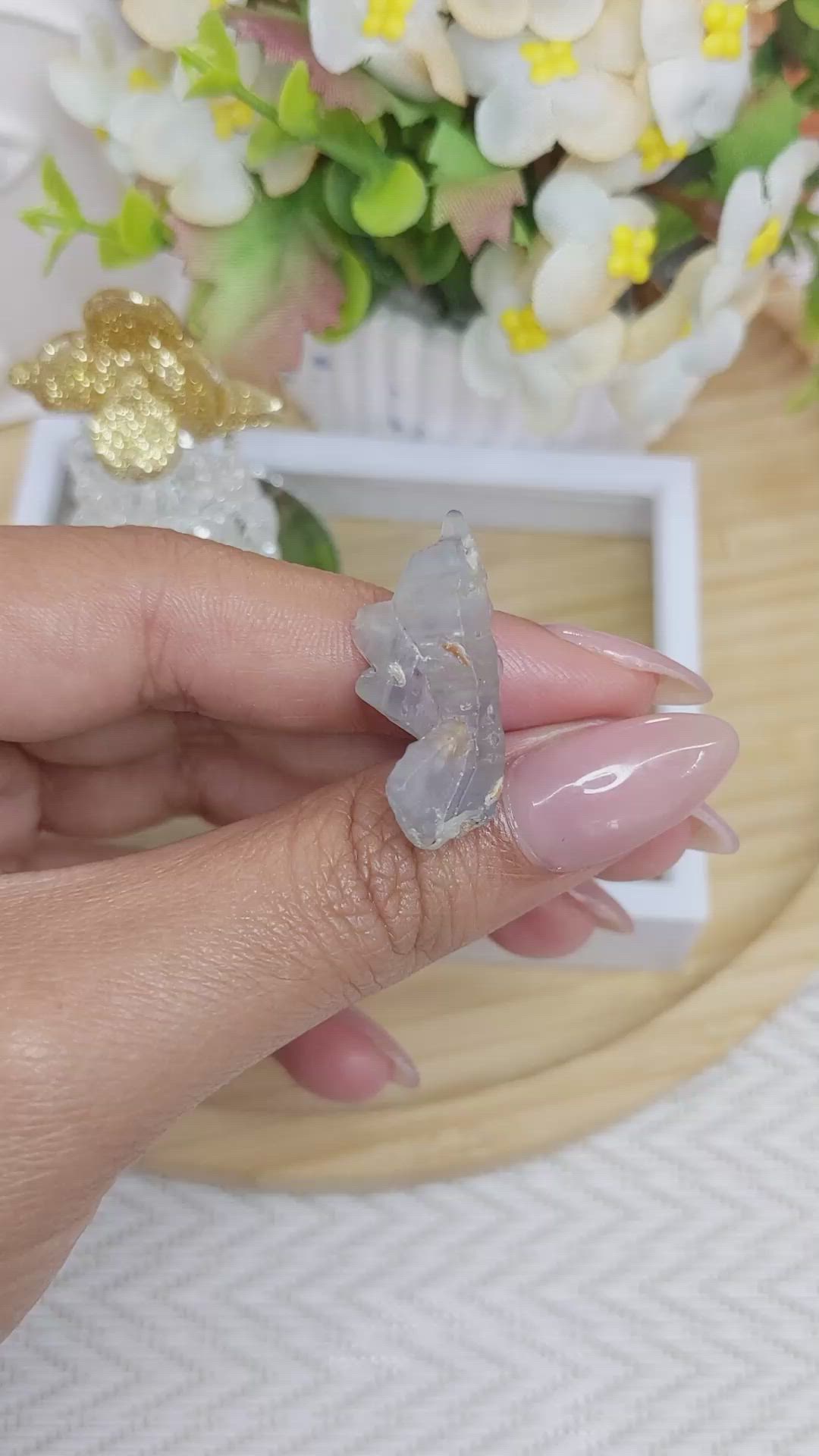 16.40 Ct. Blue Rough Sapphire Crystal from Ceylon (Sri Lanka) Size Video