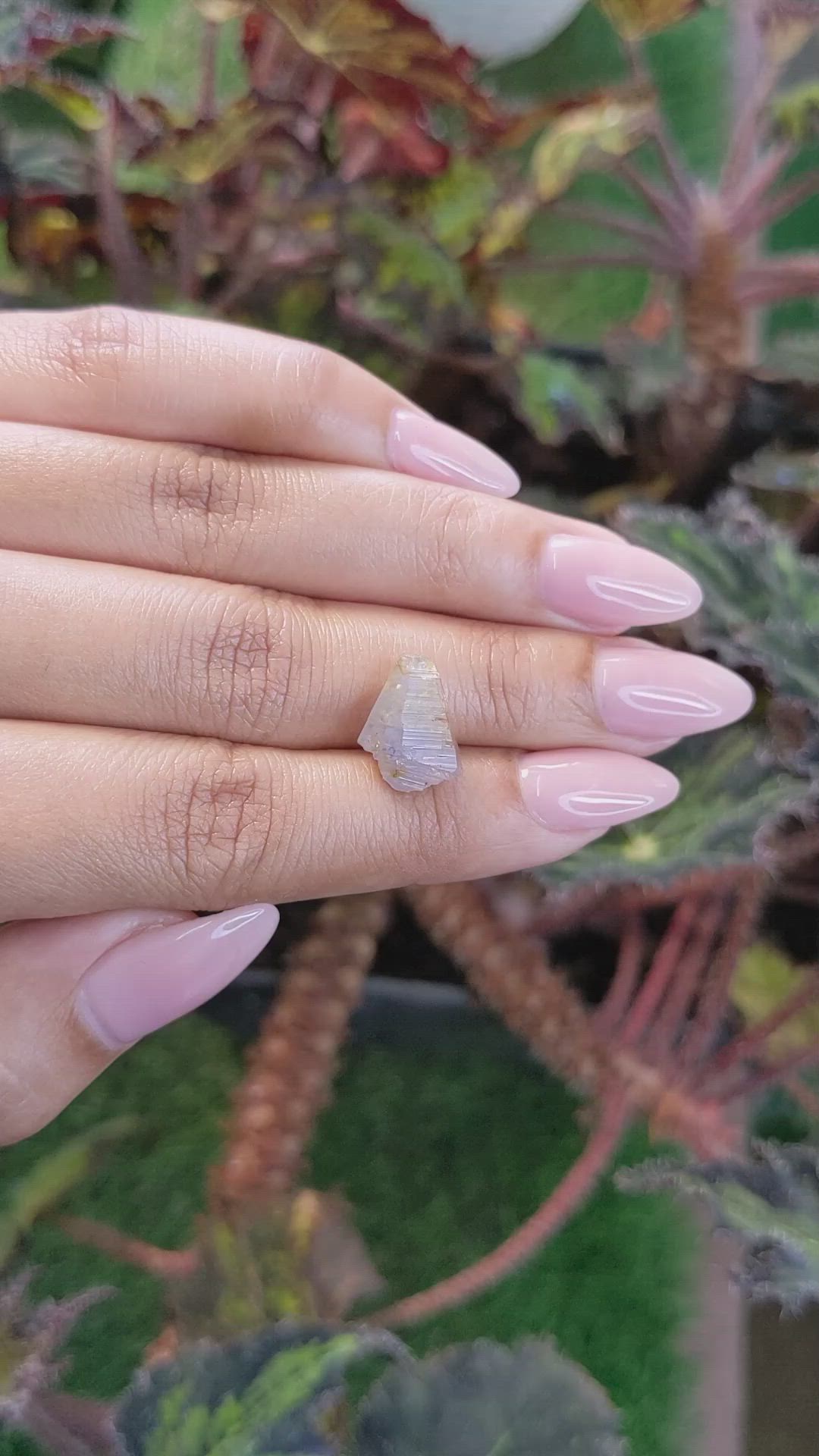 7.70 Ct. Blue Sapphire Crystal from Ceylon (Sri Lanka) Size Video