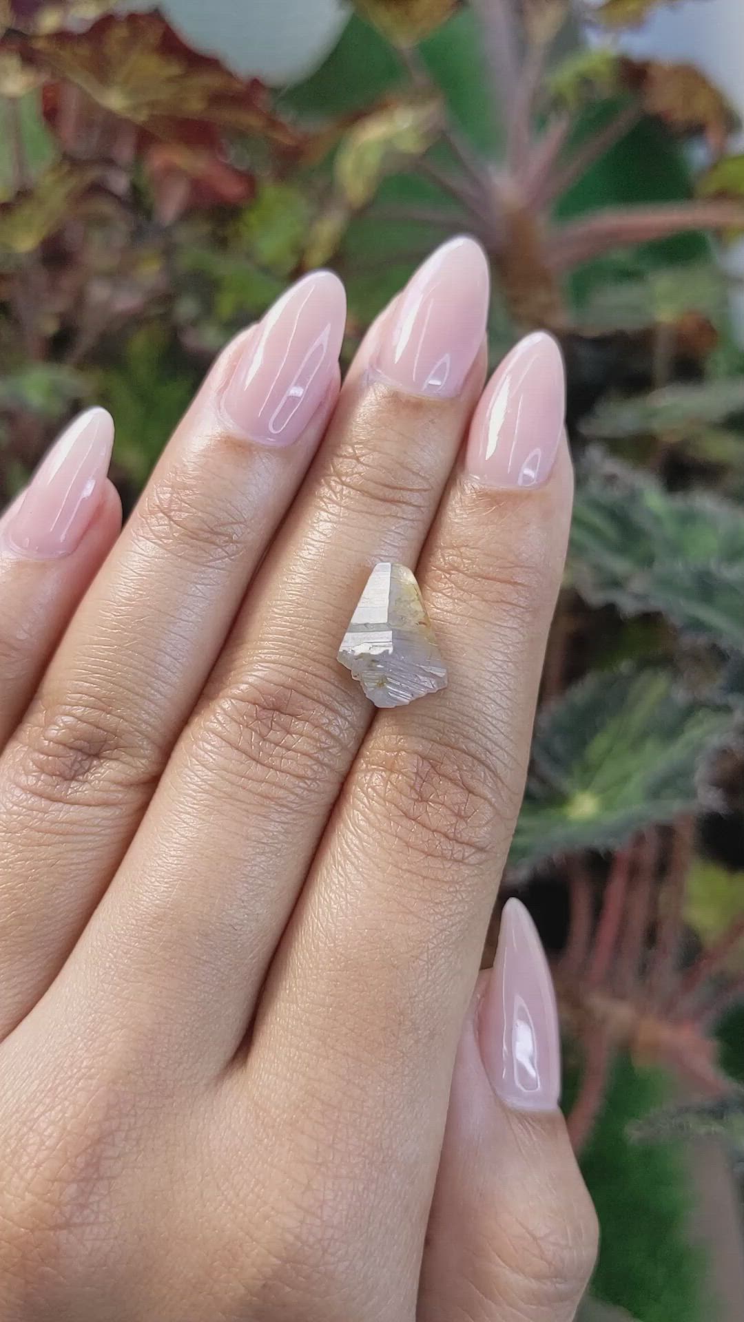 7.70 Ct. Blue Sapphire Crystal from Ceylon (Sri Lanka) Size Video