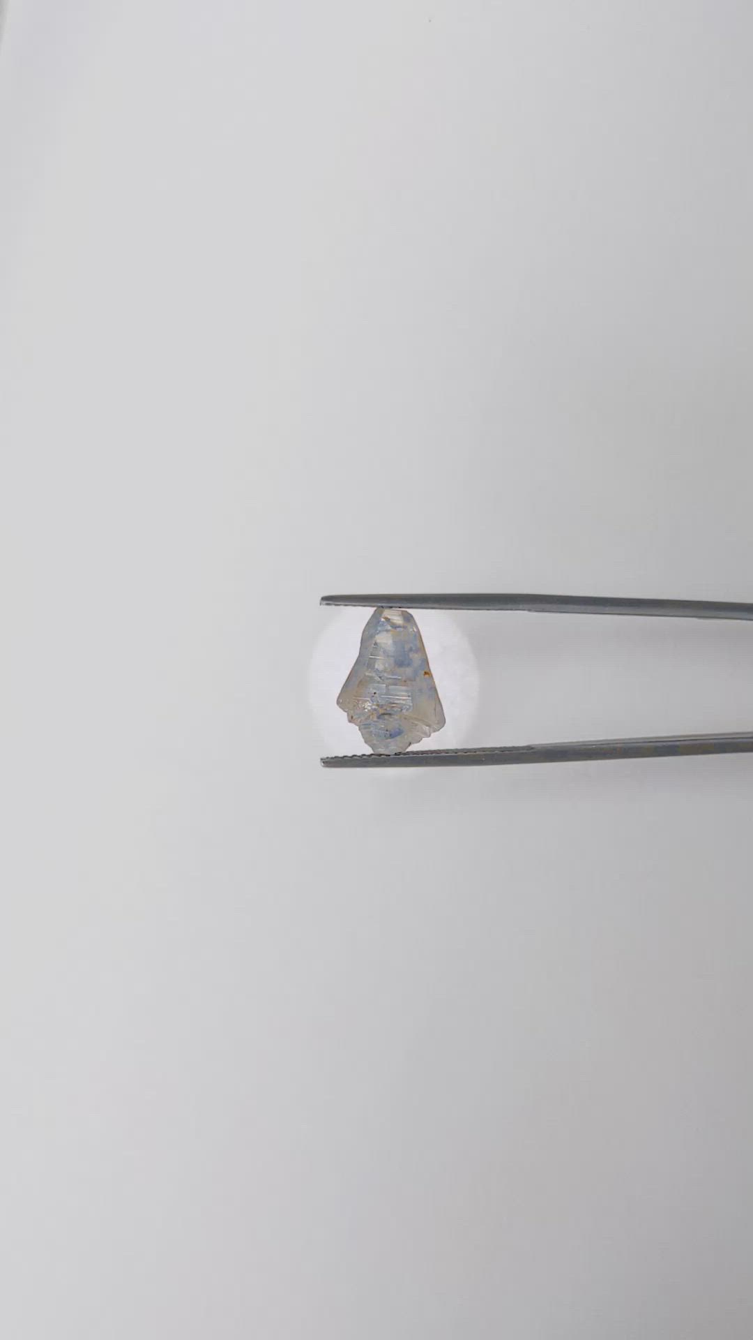 7.70 Ct. Blue Sapphire Crystal from Ceylon (Sri Lanka) Size Video