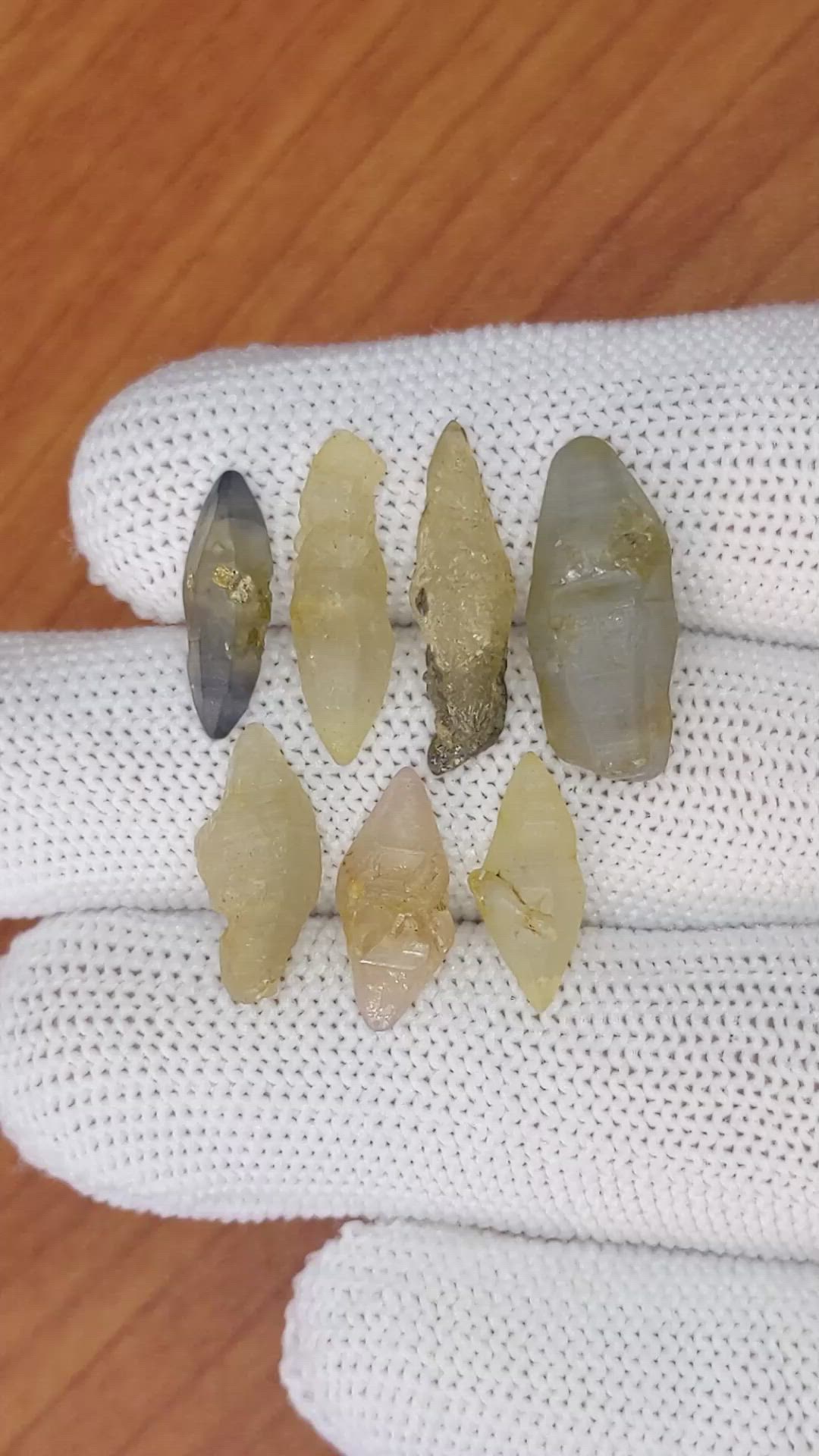 29.90 Ct. Multi Color Rough Sapphire Crystal from Ceylon (Sri Lanka) Size Video