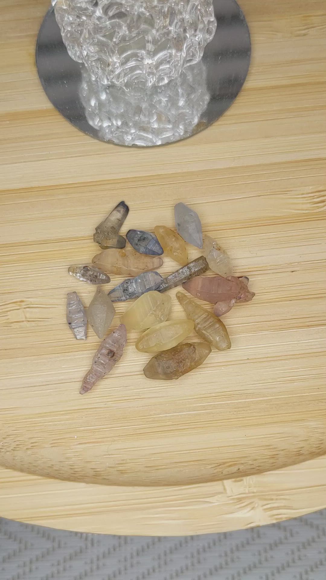 26.03 Ct. Multi Color Rough Sapphire Crystal from Ceylon (Sri Lanka) Size Video