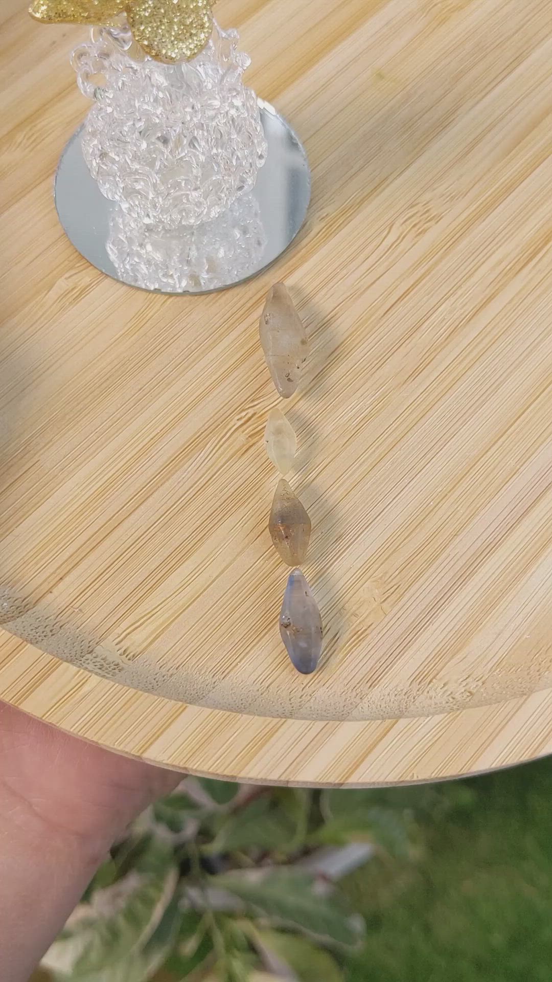 16.09 Ct. Multi Color Sapphire Crystal from Ceylon (Sri Lanka) Size Video