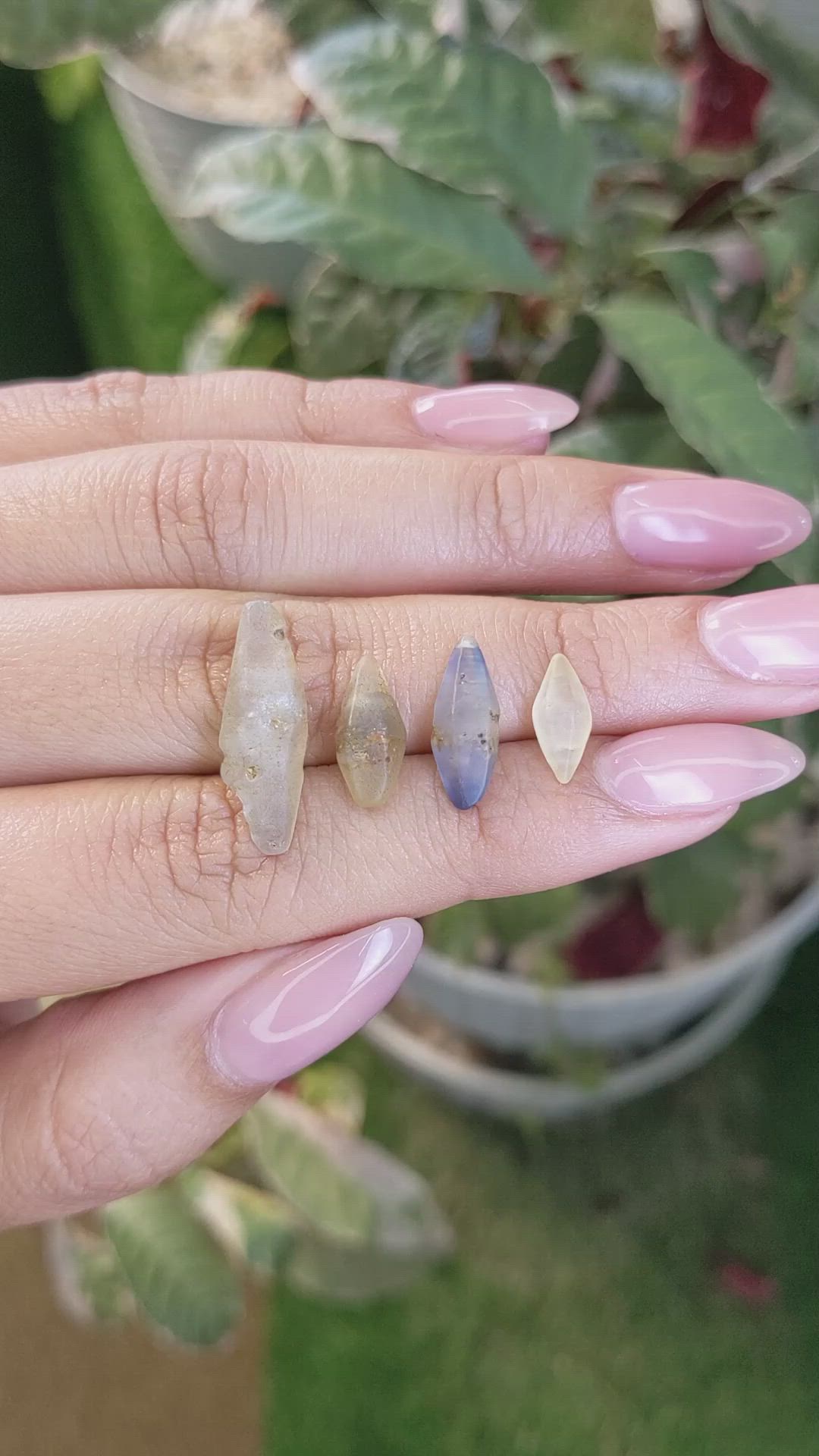 16.09 Ct. Multi Color Sapphire Crystal from Ceylon (Sri Lanka) Size Video