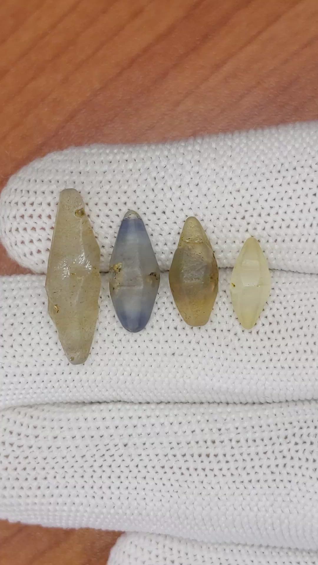 16.09 Ct. Multi Color Sapphire Crystal from Ceylon (Sri Lanka) Size Video