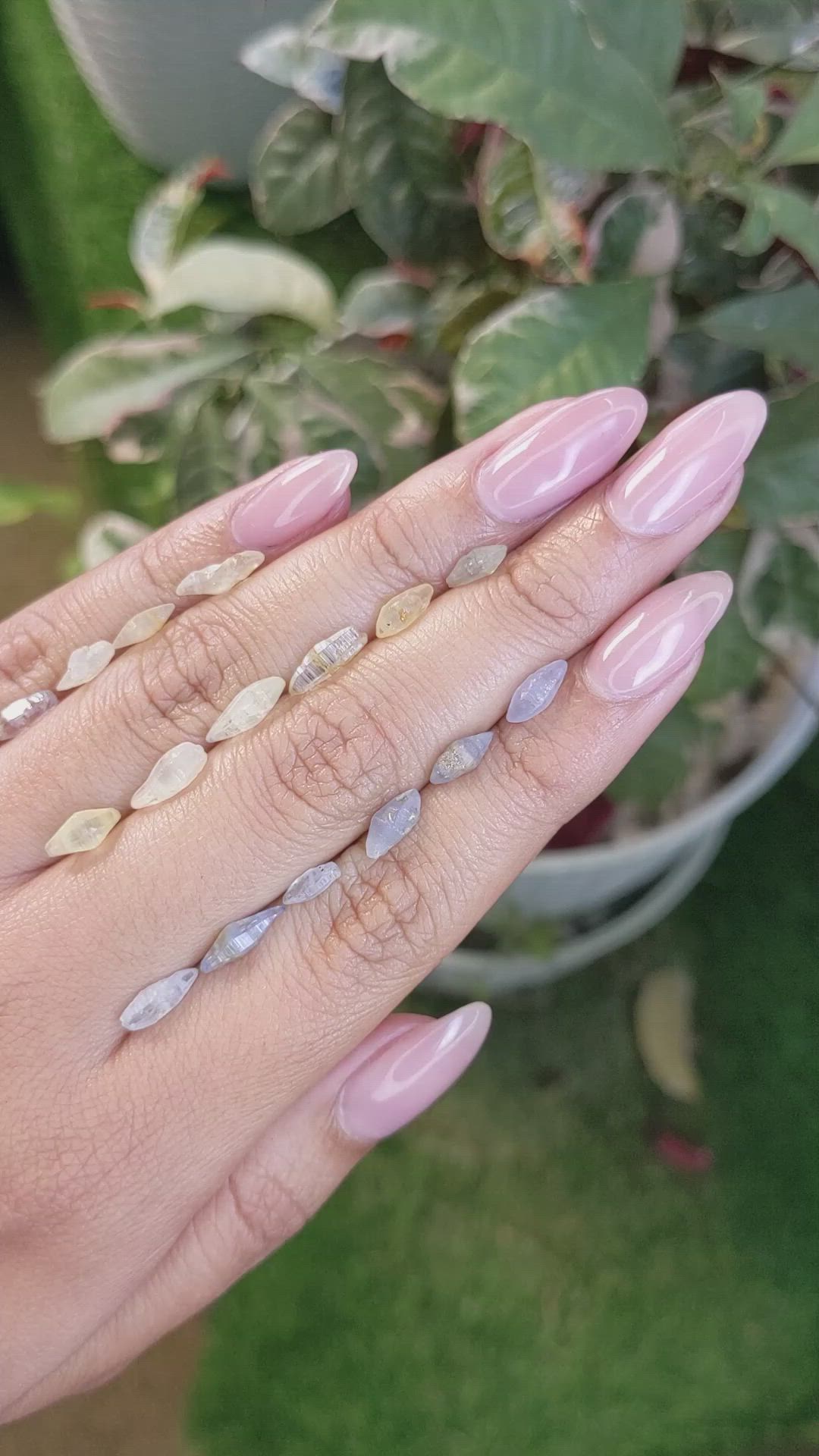 14.88 Ct. Multi Color Rough Sapphire from Ceylon (Sri Lanka) Size Video