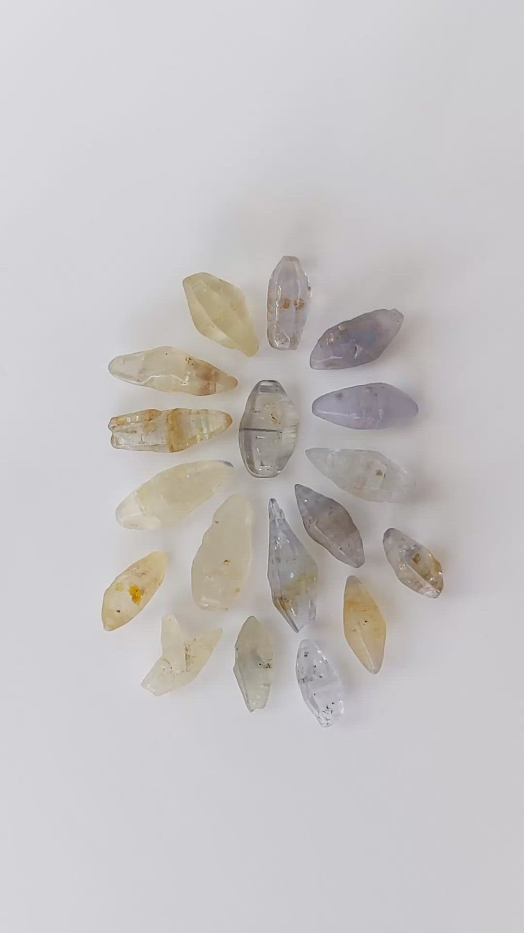 14.88 Ct. Multi Color Rough Sapphire from Ceylon (Sri Lanka) Size Video