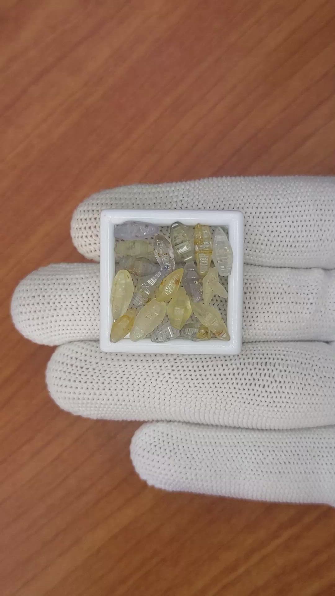 14.88 Ct. Multi Color Rough Sapphire from Ceylon (Sri Lanka) Size Video