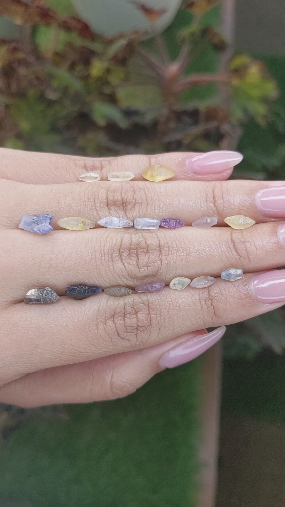 14.08 Ct. Multi Color Rough Sapphire from Ceylon (Sri Lanka) Size Video