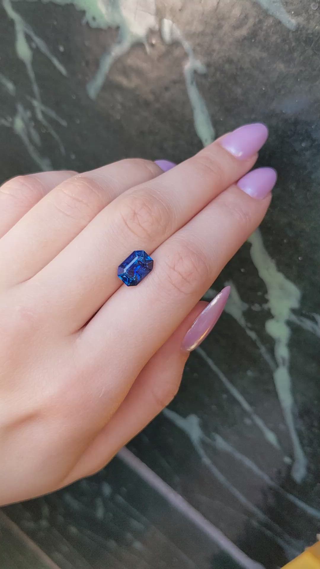 4.09 Ct. Blue Sapphire from Madagascar Size Video