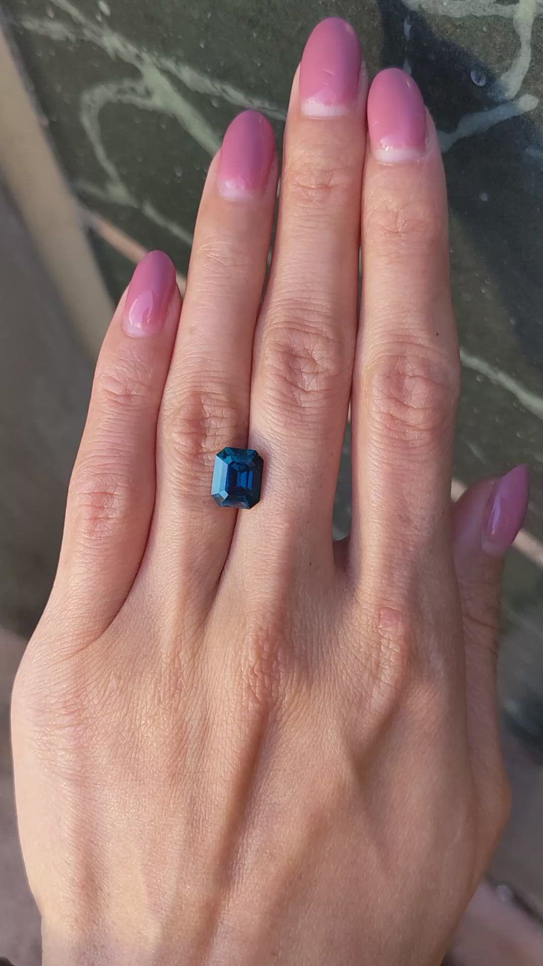 4.21 Ct. Blue Sapphire from Madagascar Size Video