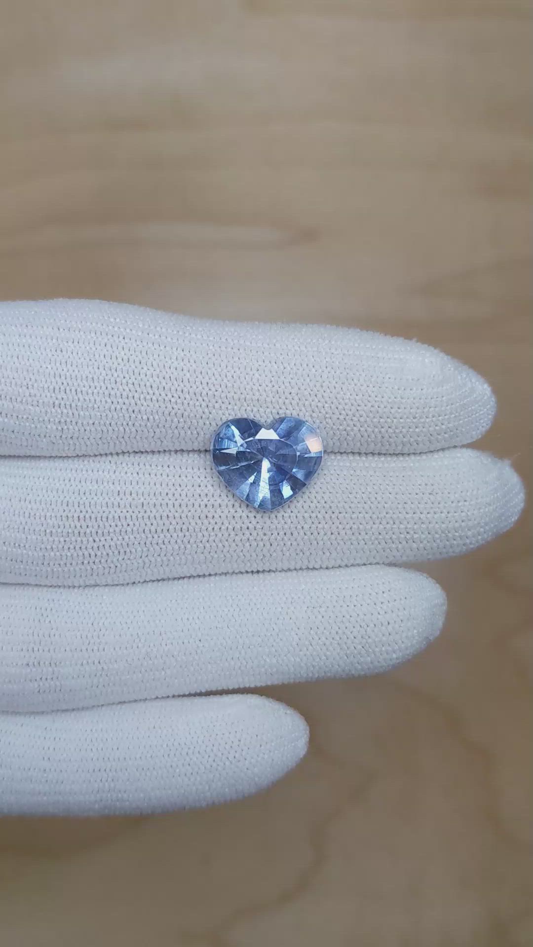 6.45 Ct. Blue Sapphire from Burma (Myanmar) Size Video