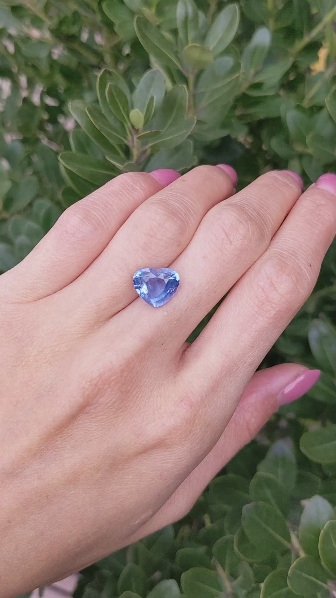 7.01 Ct. Blue Sapphire from Ceylon (Sri Lanka) Size Video