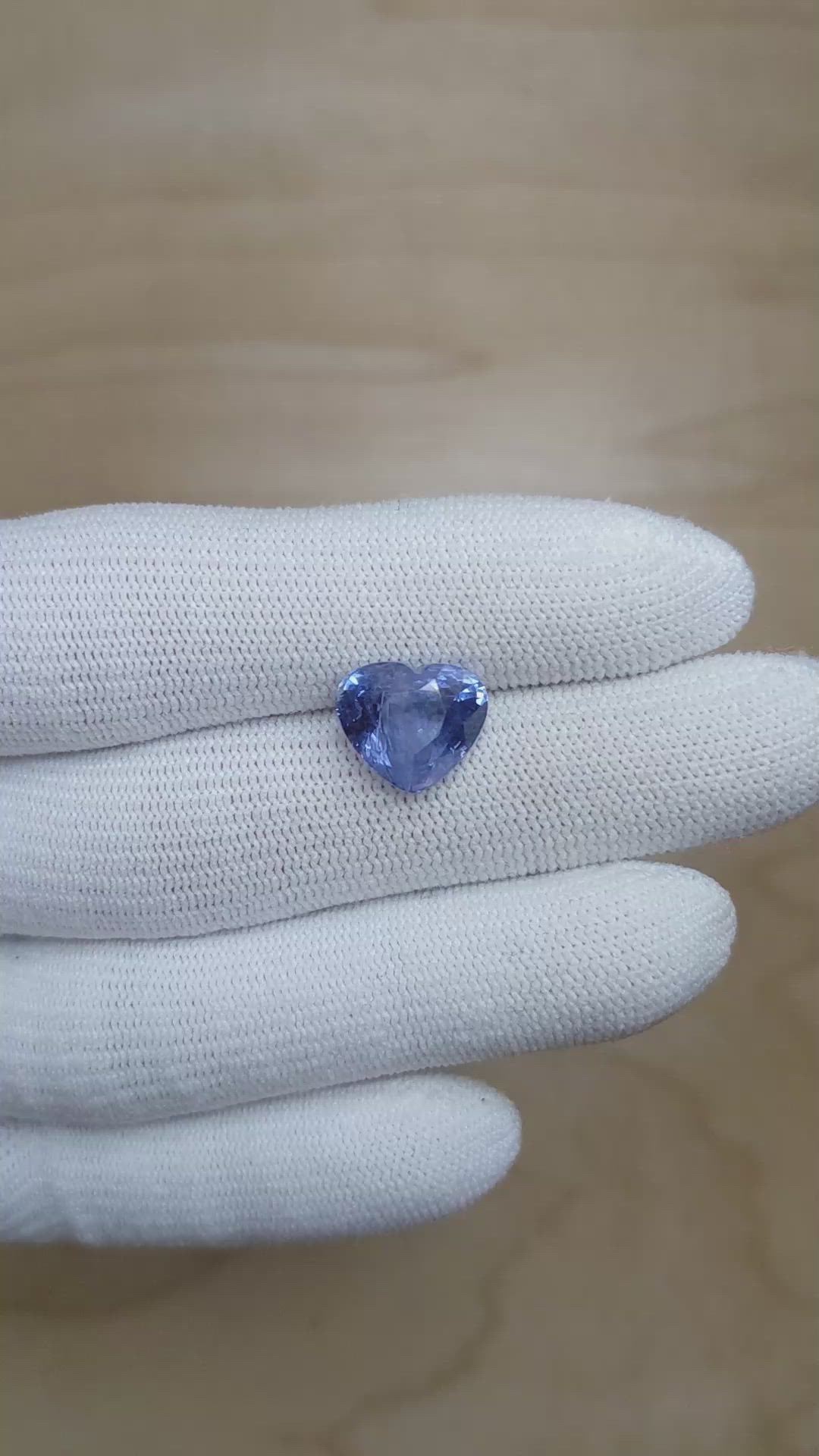 7.01 Ct. Blue Sapphire from Ceylon (Sri Lanka) Size Video