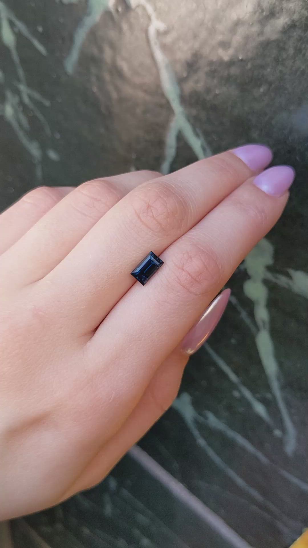 2.22 Ct. Blue Sapphire from Ceylon (Sri Lanka) Size Video