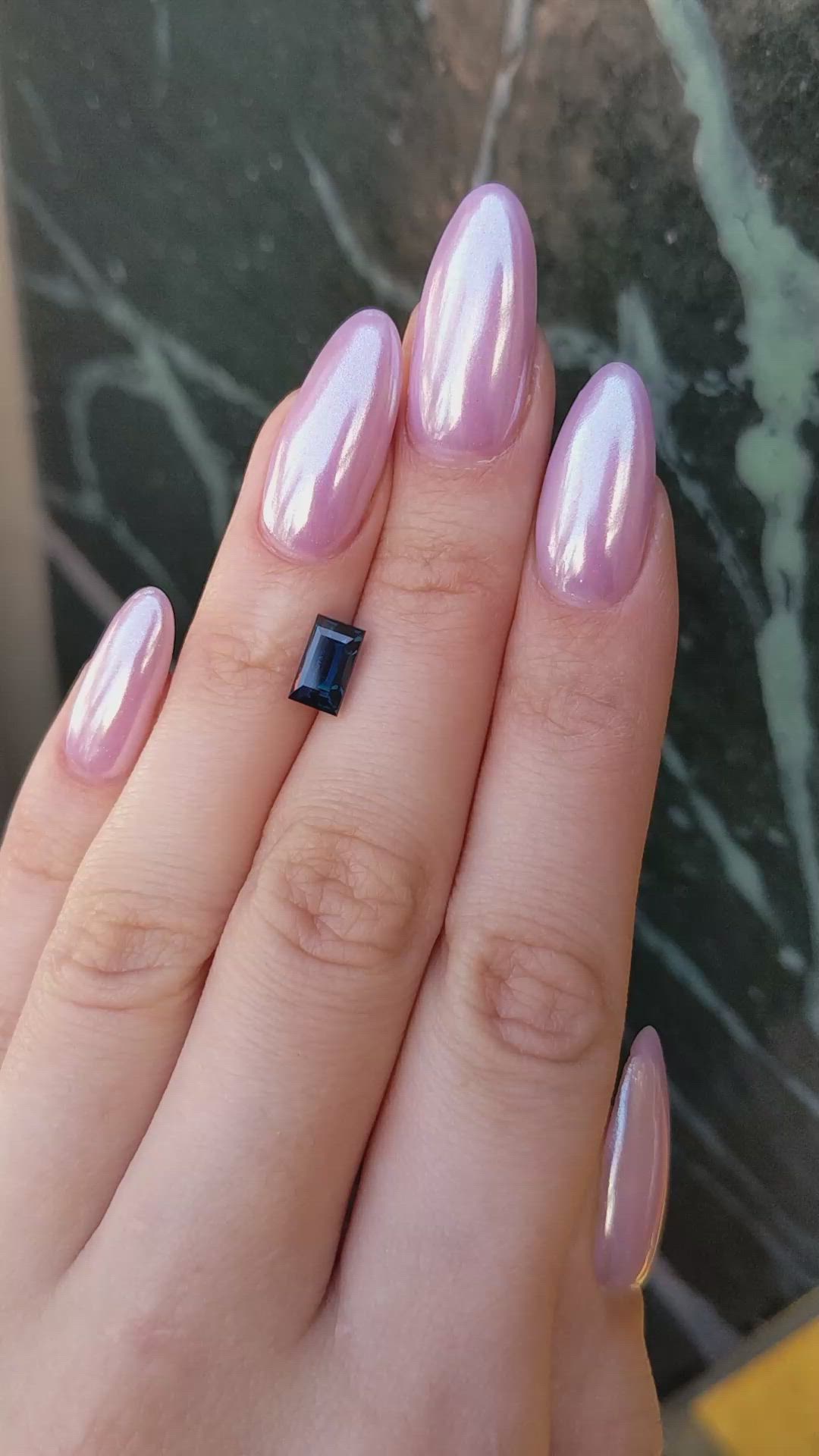 2.22 Ct. Blue Sapphire from Ceylon (Sri Lanka) Size Video