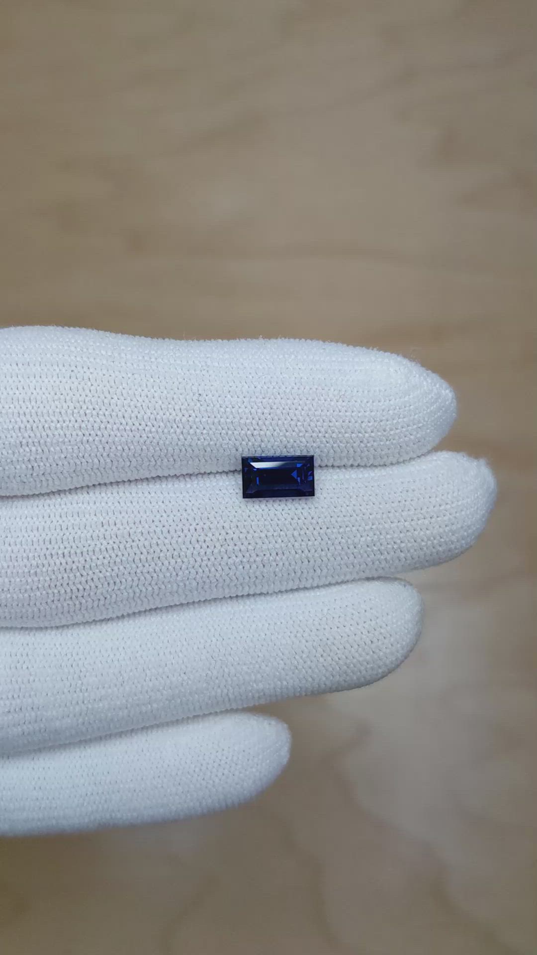 2.22 Ct. Blue Sapphire from Ceylon (Sri Lanka) Size Video