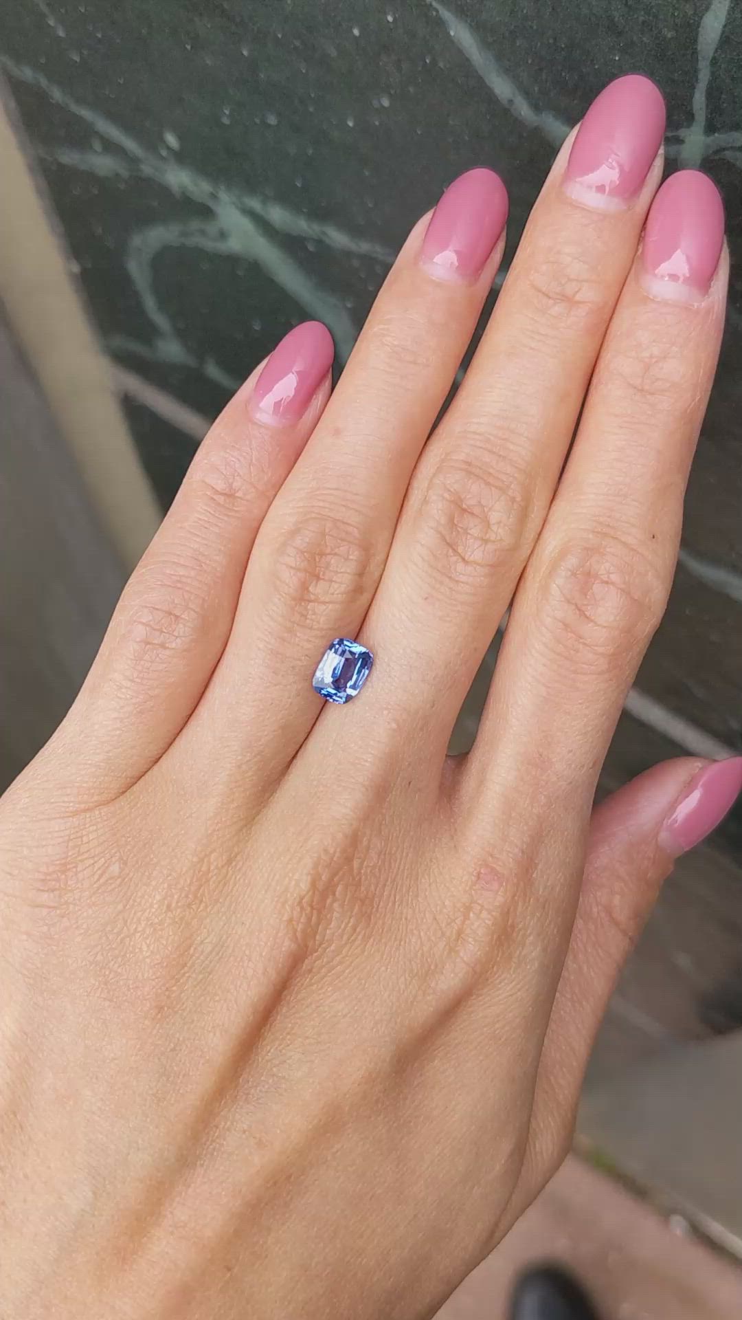 1.87 Ct. Blue Sapphire from Ceylon (Sri Lanka) Size Video