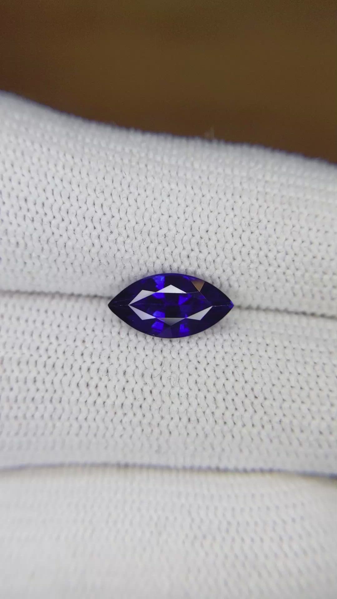 2.02 Ct. Blue Sapphire from Ceylon (Sri Lanka) Size Video