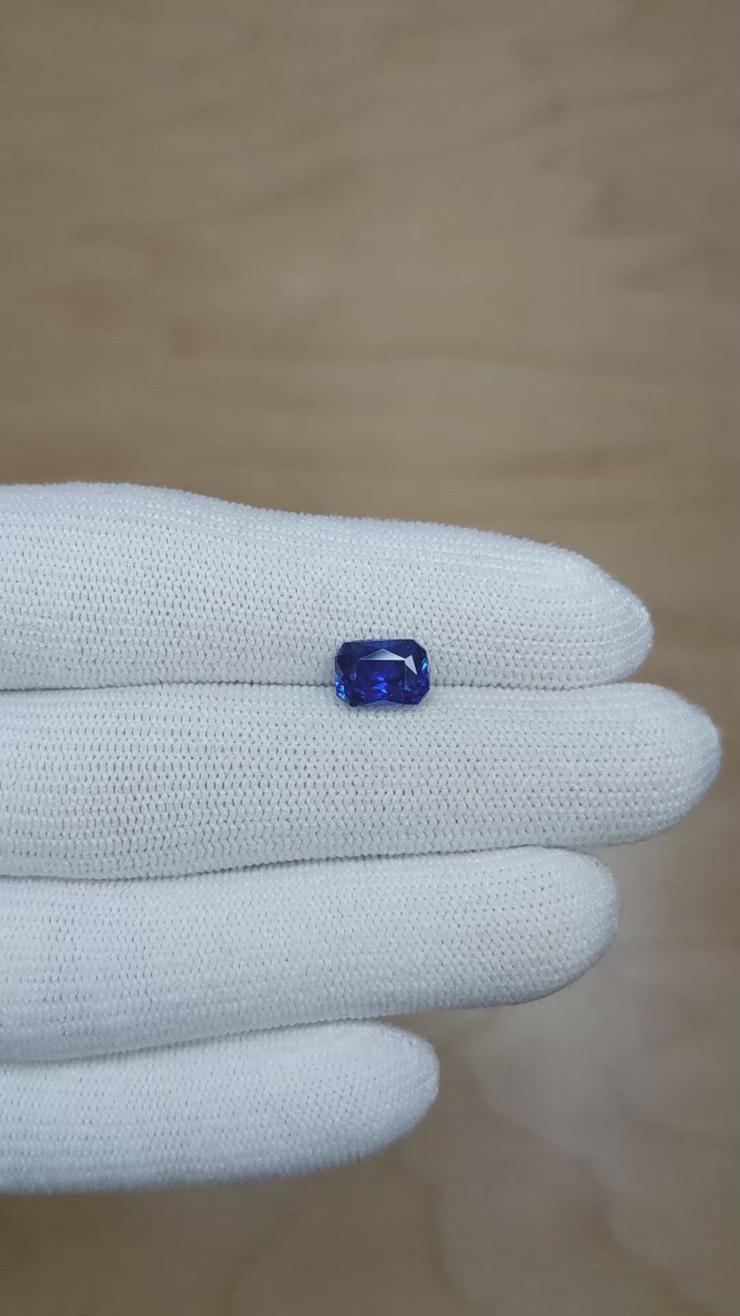2.62 Ct. Blue Sapphire from Madagascar Size Video