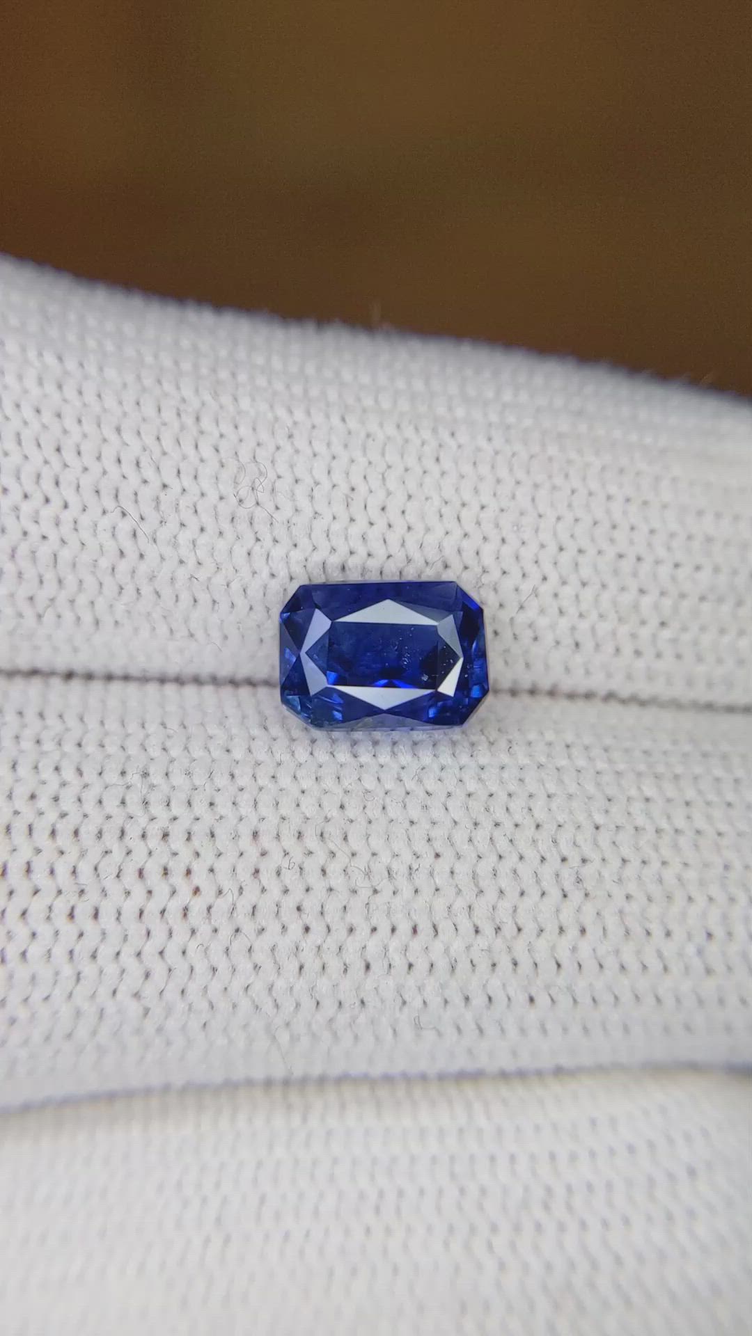 2.62 Ct. Blue Sapphire from Madagascar Size Video