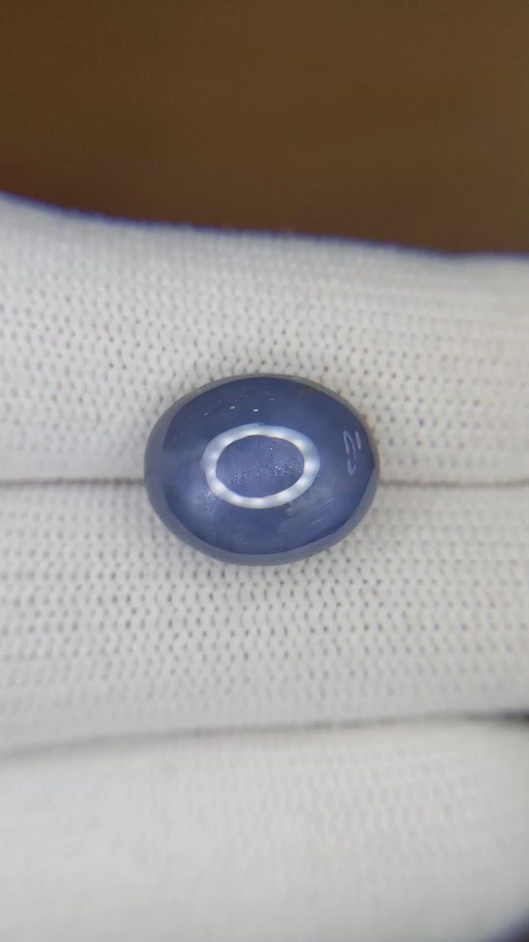 10.95 Ct. Blue Star Sapphire from Ceylon (Sri Lanka) Size Video