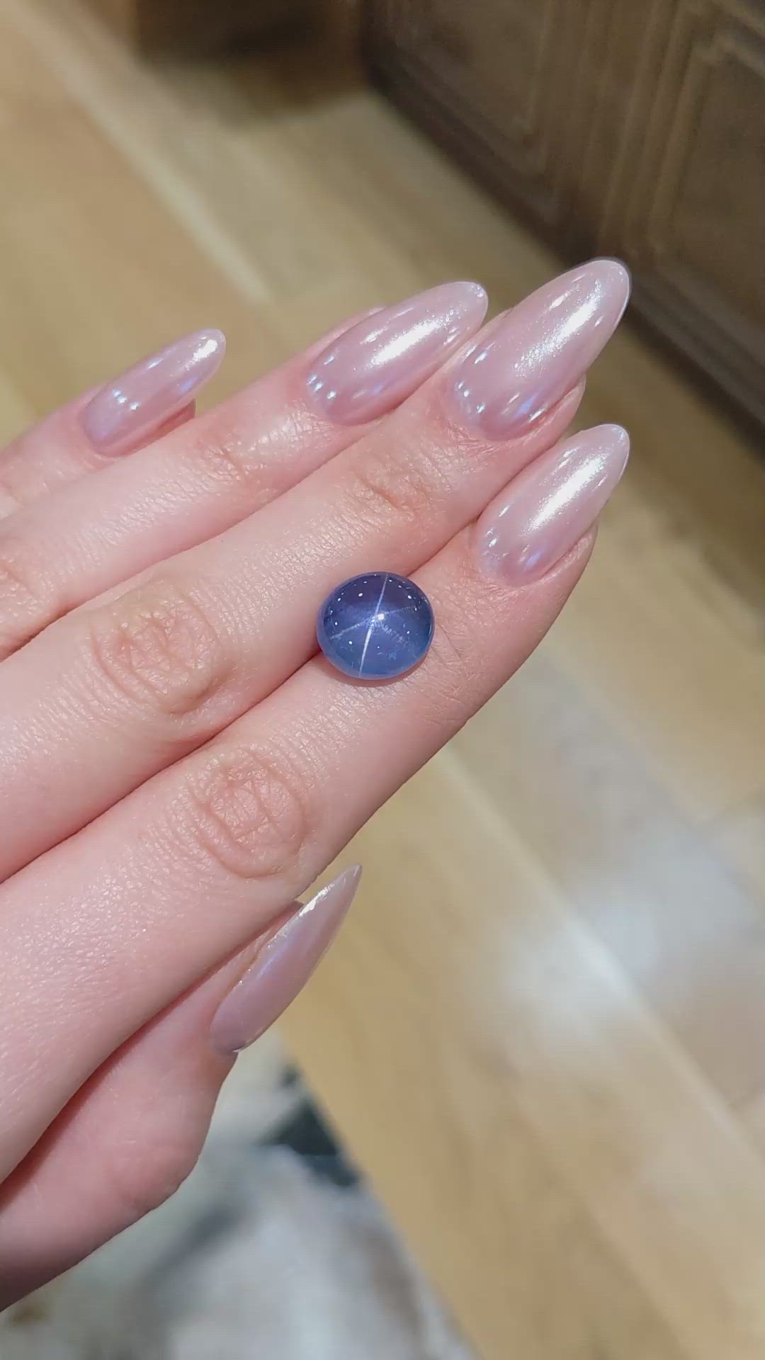 11.00 Ct. Blue Star Sapphire from Ceylon (Sri Lanka) Size Video