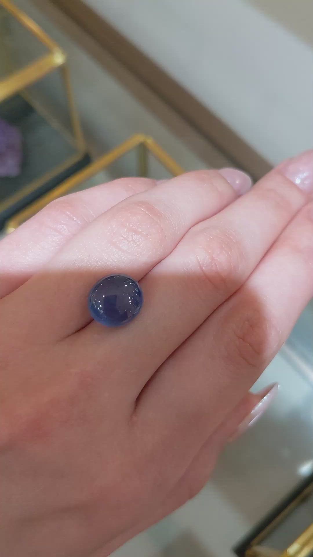 11.00 Ct. Blue Star Sapphire from Ceylon (Sri Lanka) Size Video