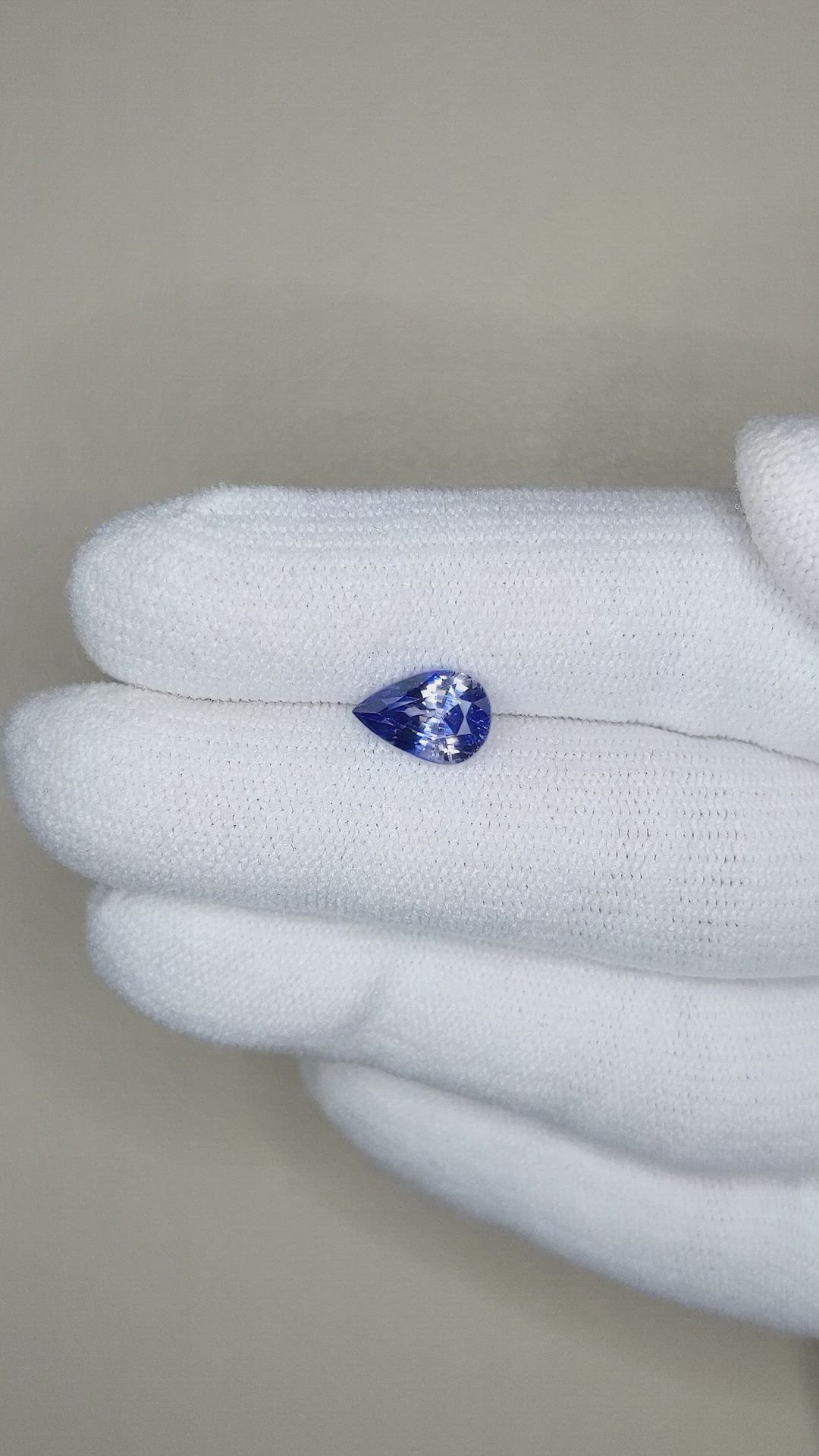 1.84 Ct. Bi Color Sapphire from Ceylon (Sri Lanka) Size Video