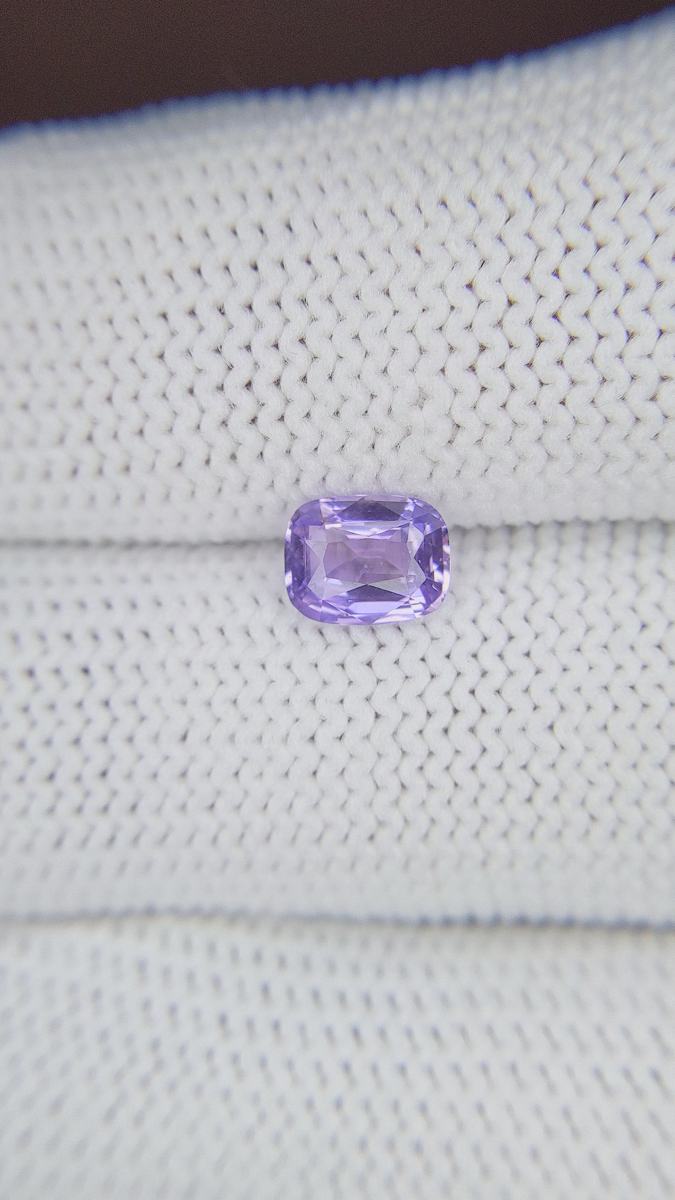 1.03 Ct. Bluish Purple Sapphire from Ceylon (Sri Lanka) Size Video