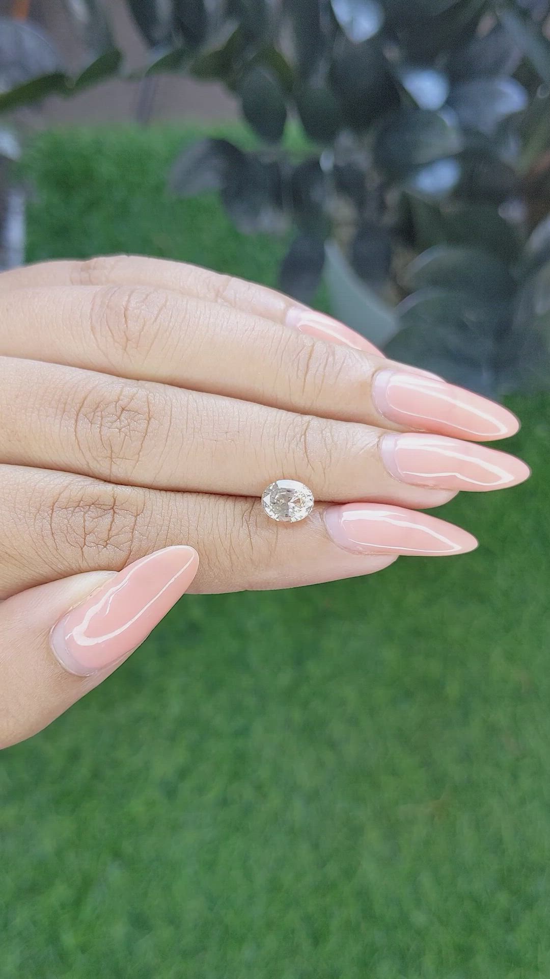 1.46 Ct. Peach Sapphire from Ceylon (Sri Lanka) Size Video