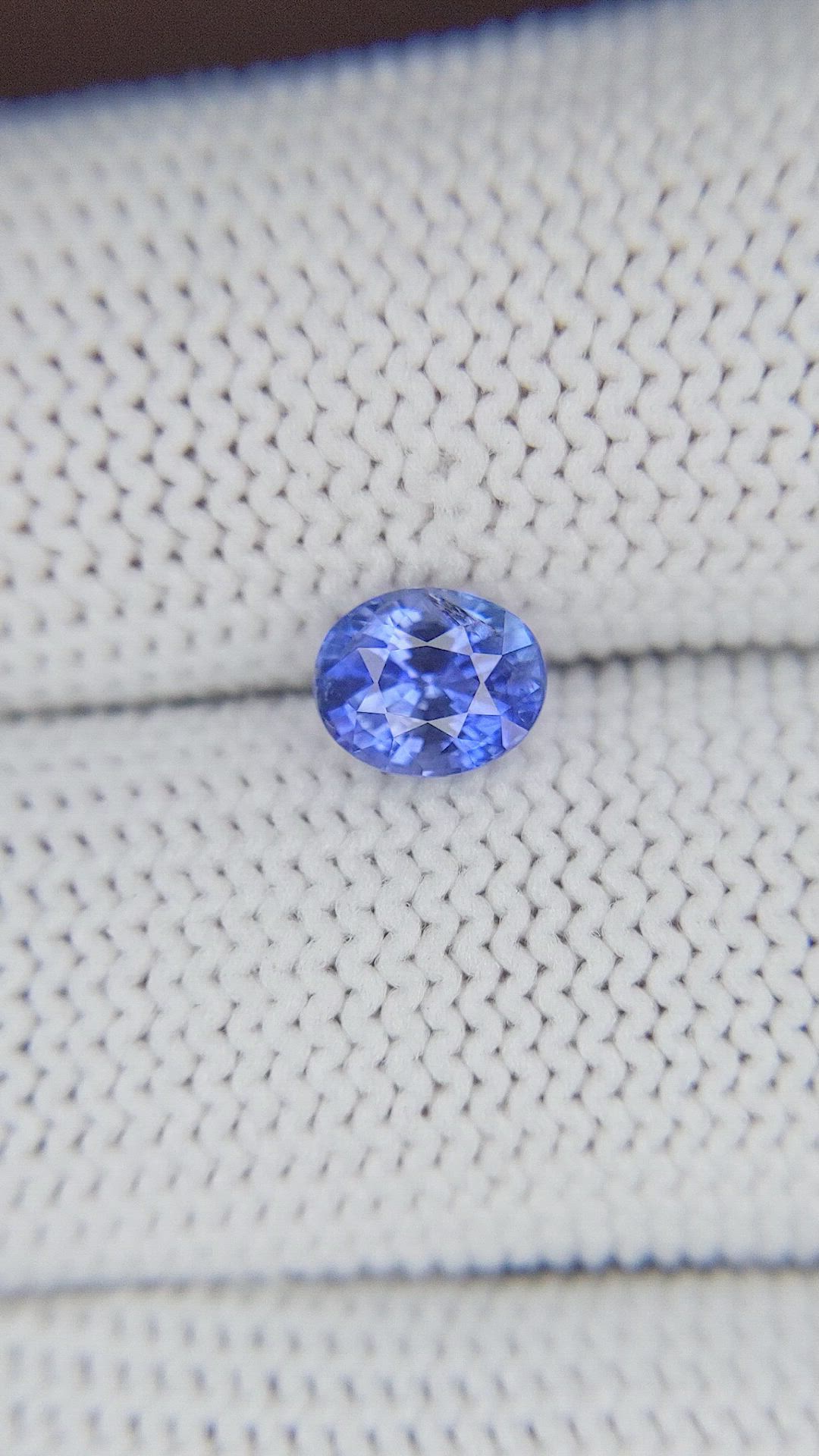 1.19 Ct. Blue Sapphire from Ceylon (Sri Lanka) Size Video