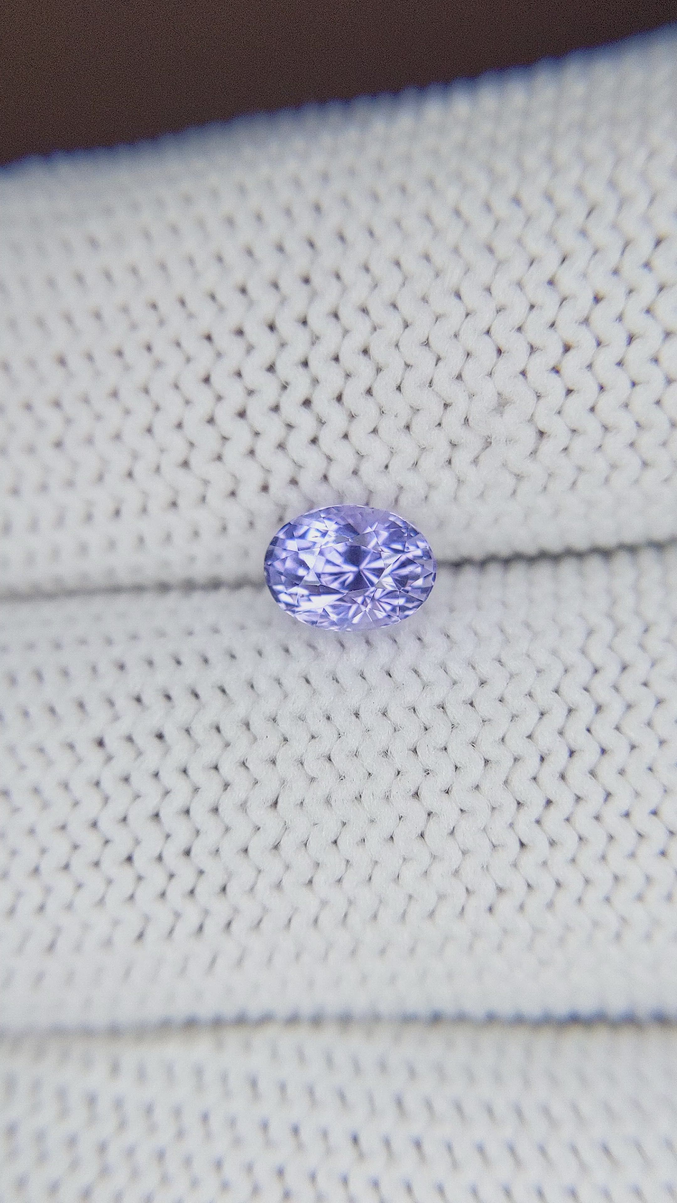 0.98 Ct. Purple Sapphire from Ceylon (Sri Lanka) Size Video