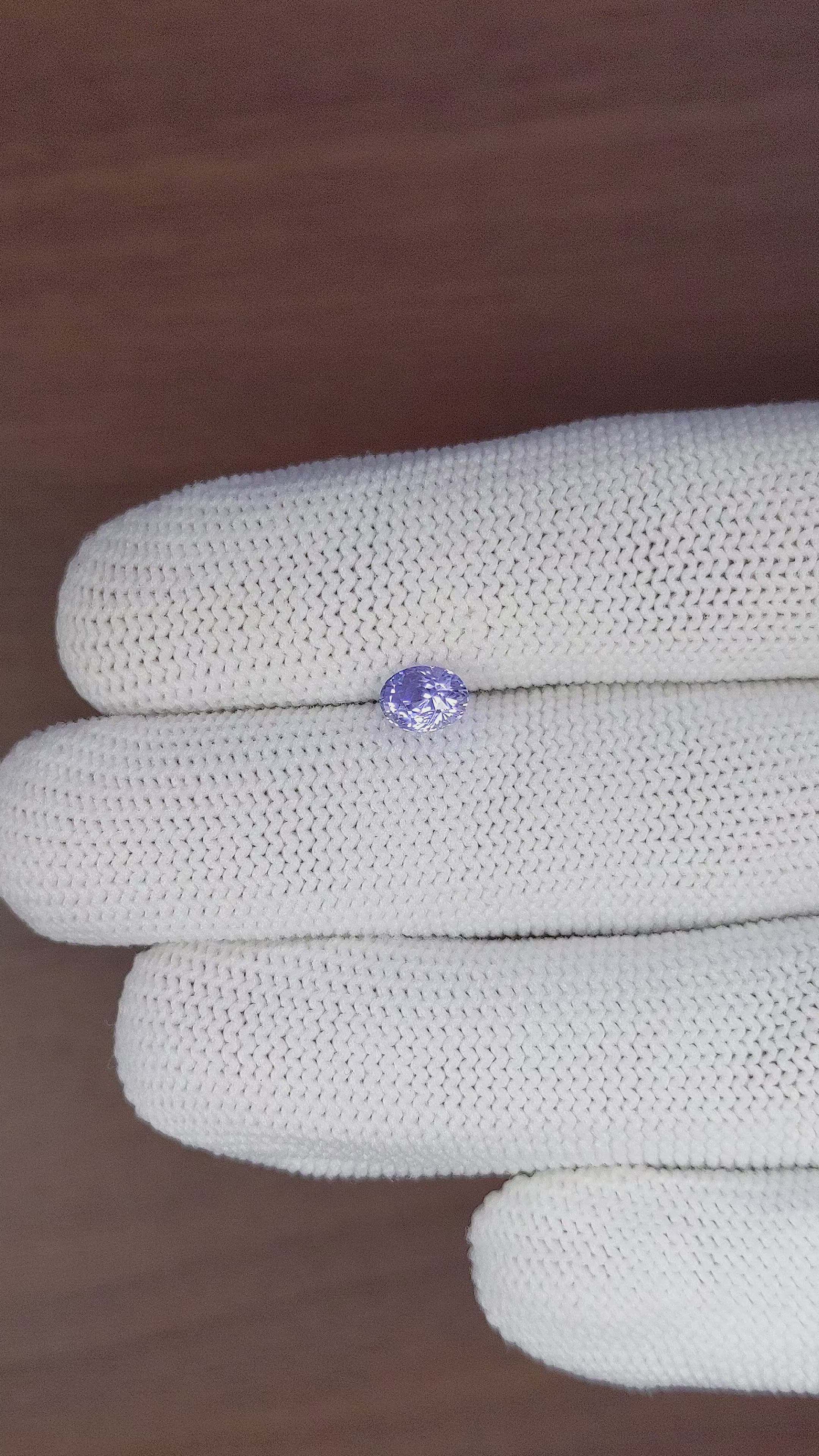 0.98 Ct. Purple Sapphire from Ceylon (Sri Lanka) Size Video