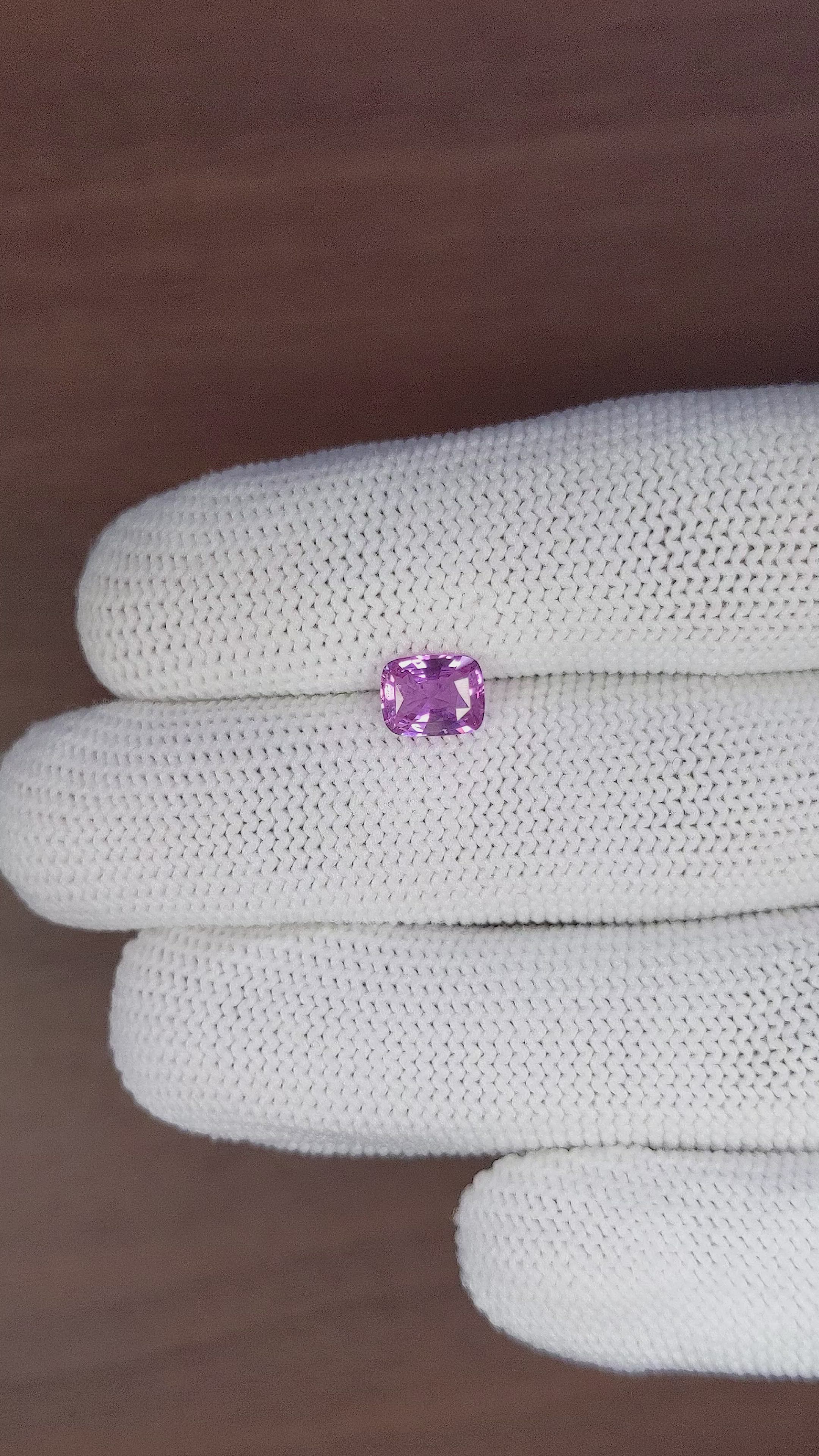 1.17 Ct. Pink Sapphire from Ceylon (Sri Lanka) Size Video