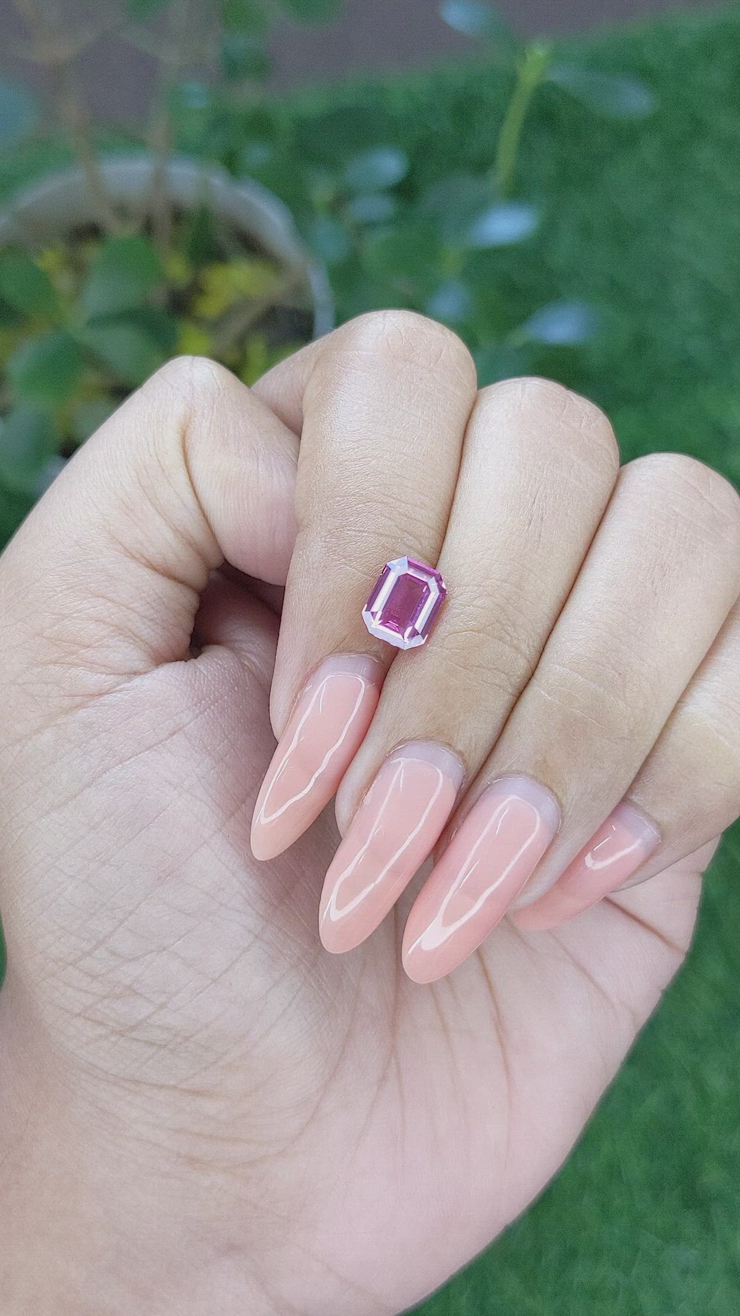 2.03 Ct. Pink Sapphire from Ceylon (Sri Lanka) Size Video