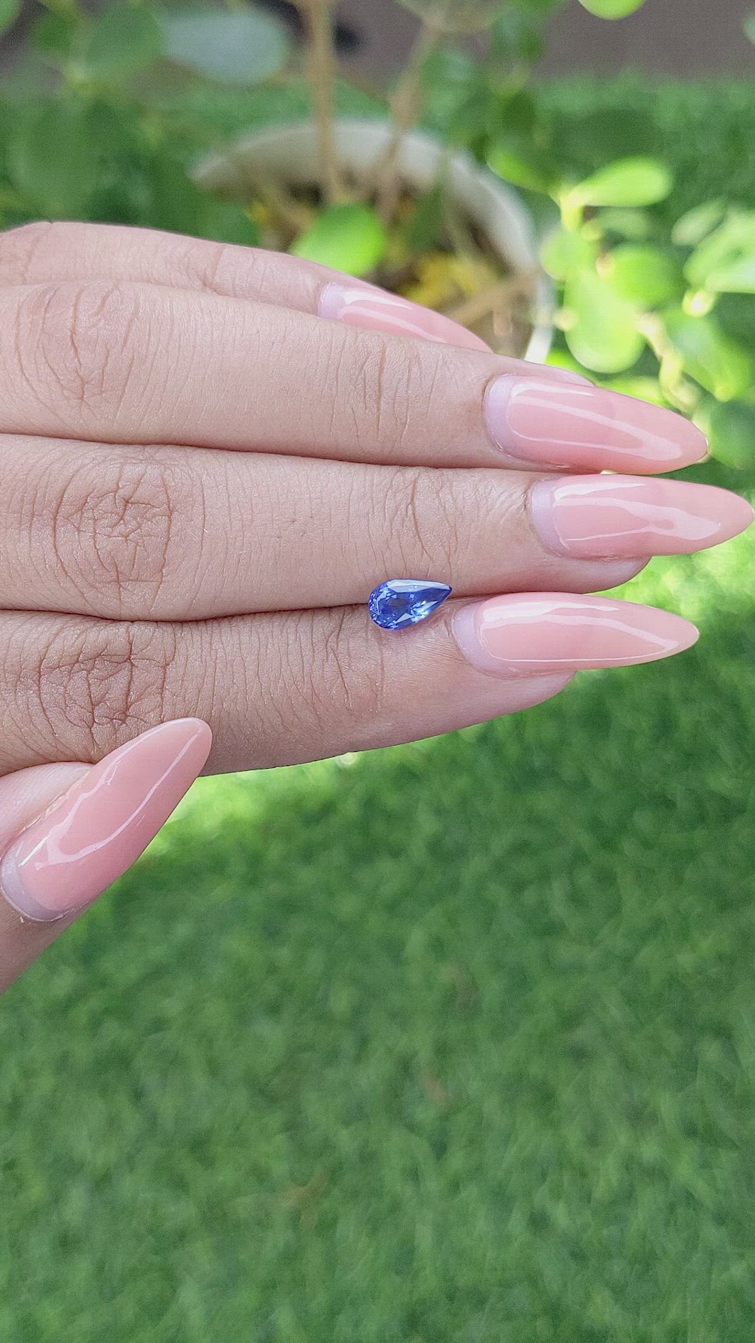 0.99 Ct. Blue Sapphire from Ceylon (Sri Lanka) Size Video