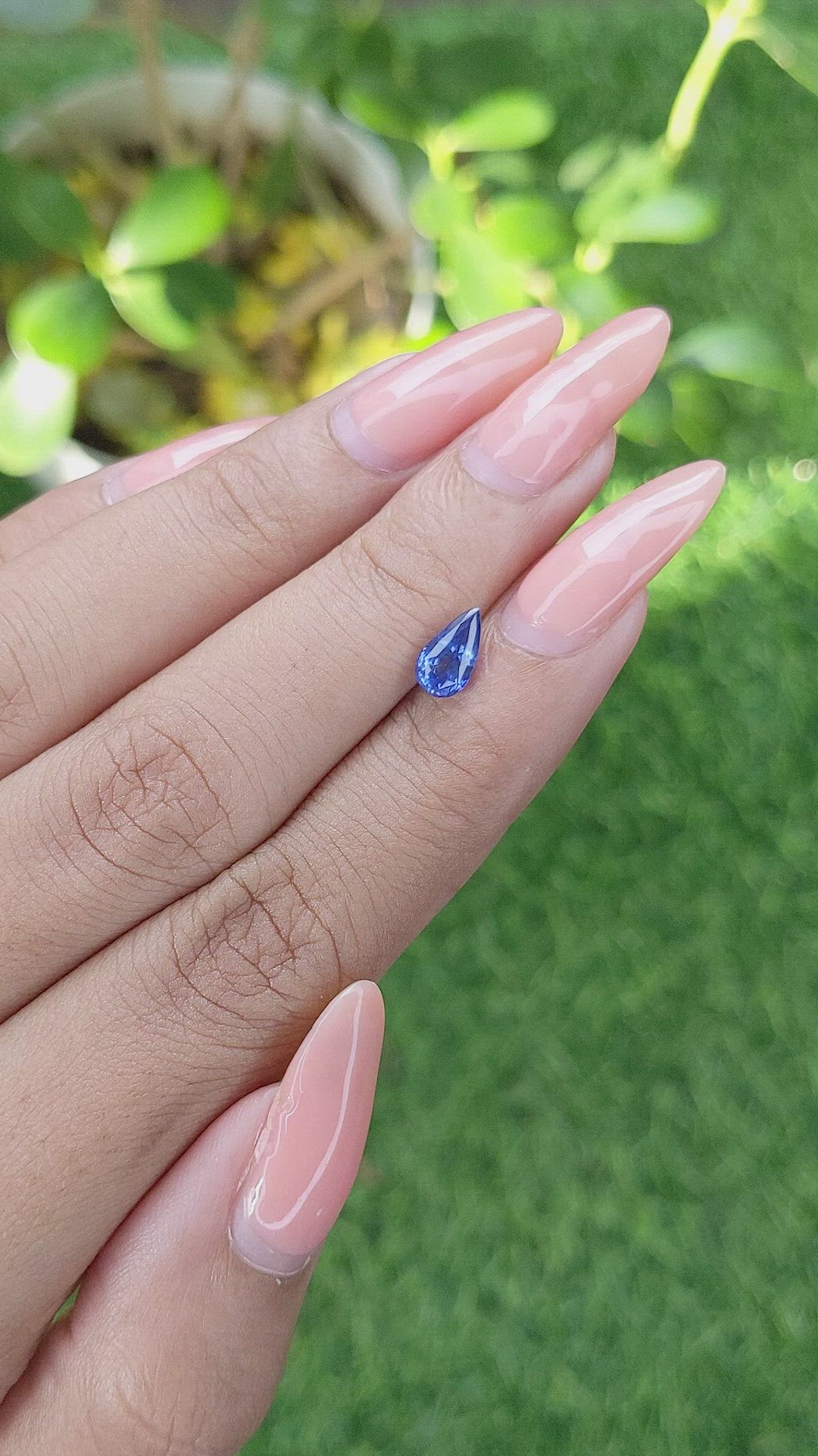 0.99 Ct. Blue Sapphire from Ceylon (Sri Lanka) Size Video