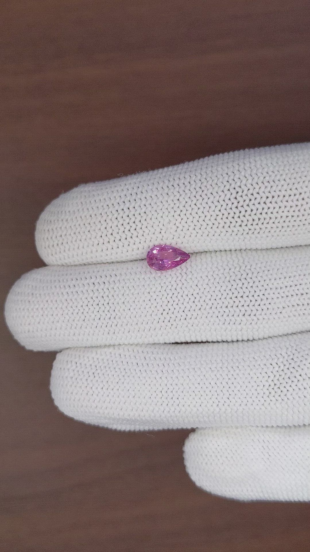 1.04 Ct. Pink Sapphire from Ceylon (Sri Lanka) Size Video