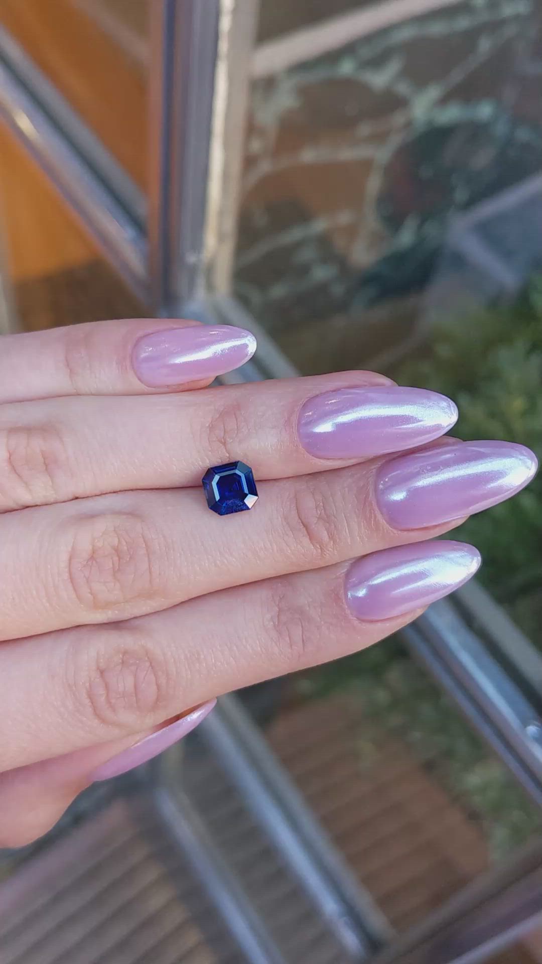 2.21 Ct. Blue Sapphire from Burma (Myanmar) Size Video