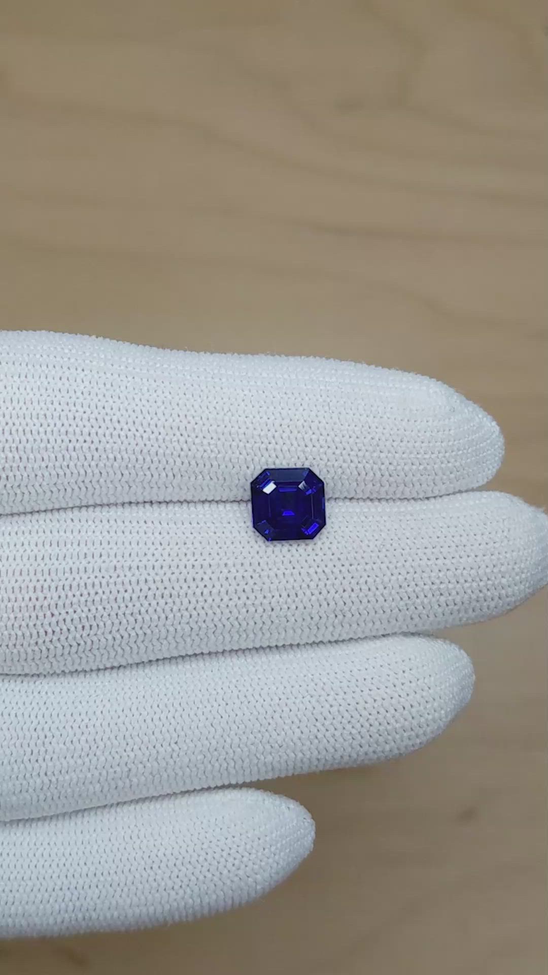 2.21 Ct. Blue Sapphire from Burma (Myanmar) Size Video