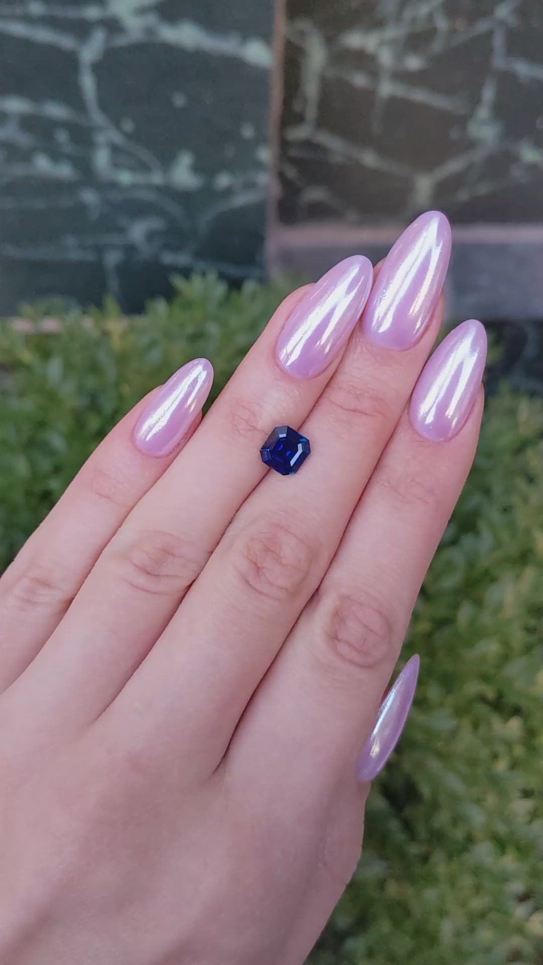 2.21 Ct. Blue Sapphire from Burma (Myanmar) Size Video