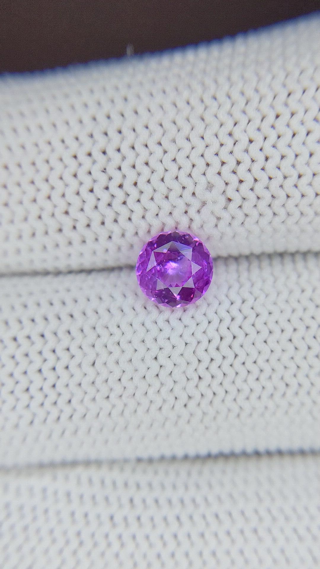 1.24 Ct. Purple Sapphire from Madagascar Size Video